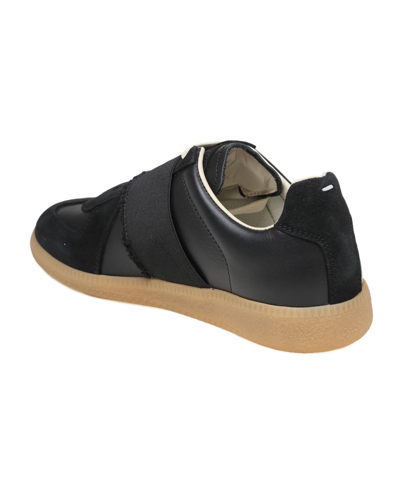 Maison Margiela Replica Sneakers With Elastic Band - Black スニーカー