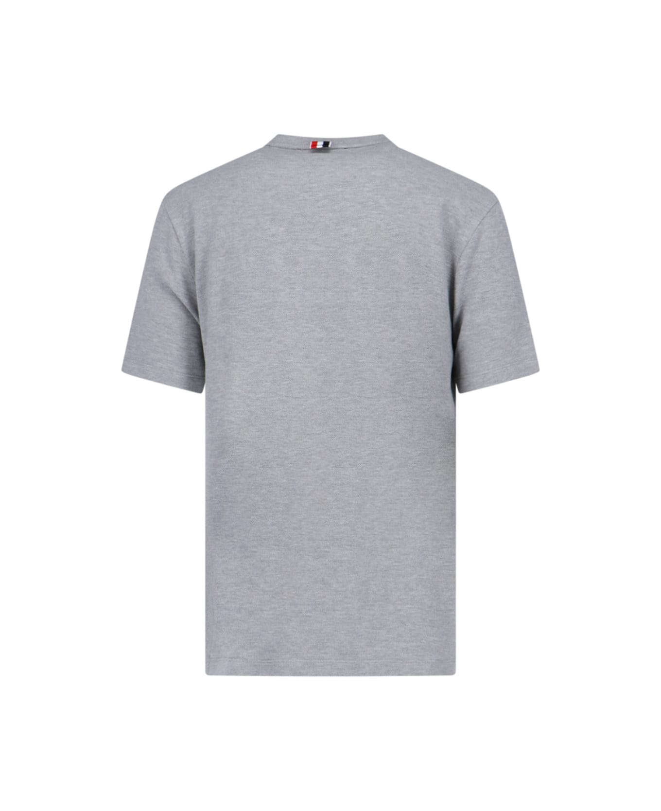 Thom Browne 
short Sleeve Tee
 Cotton T-shirt - Grey