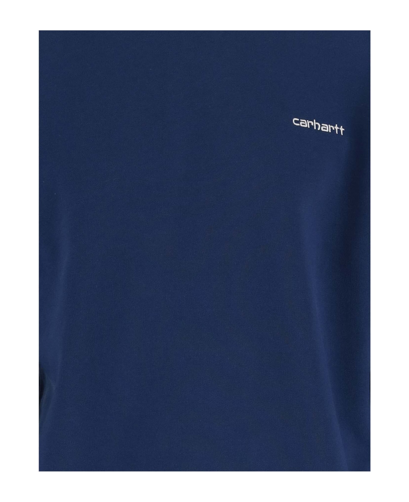 Carhartt WIP Cotton Sweatshirt With Logo - Blue フリース