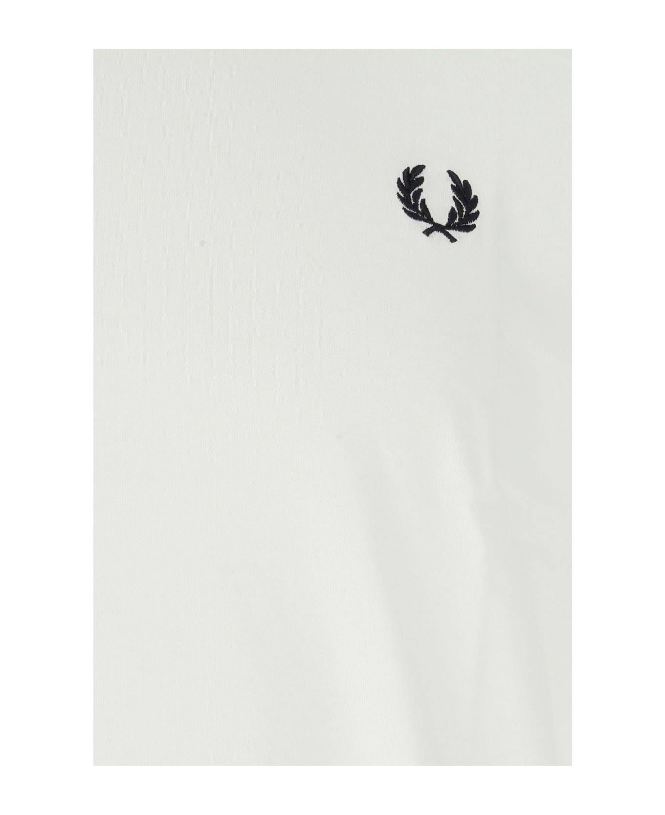 Fred Perry White Cotton T-shirt - Bianco