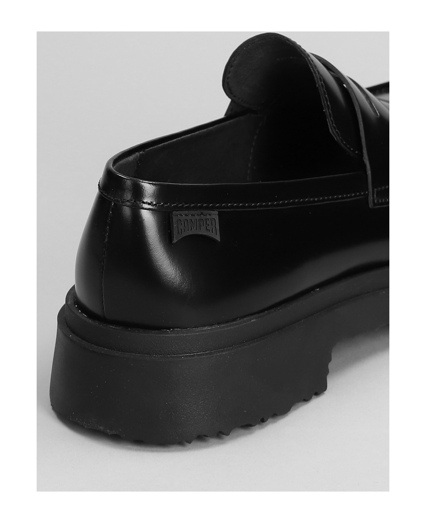 Camper Walden Loafers In Black Leather - Black