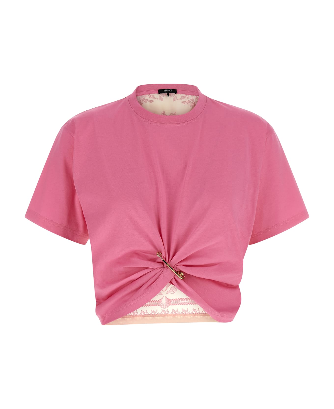 Versace 
underwater Barocco
 T-shirt - Pink