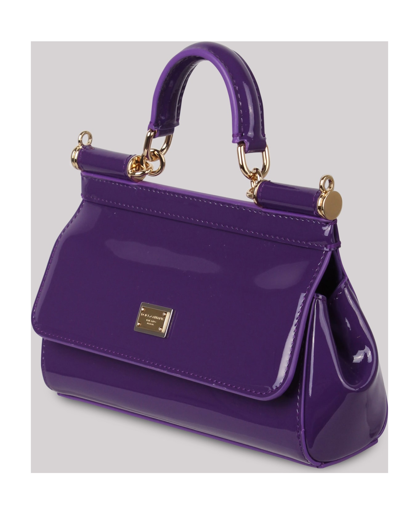 Dolce & Gabbana Sicily Patent-leather Bag