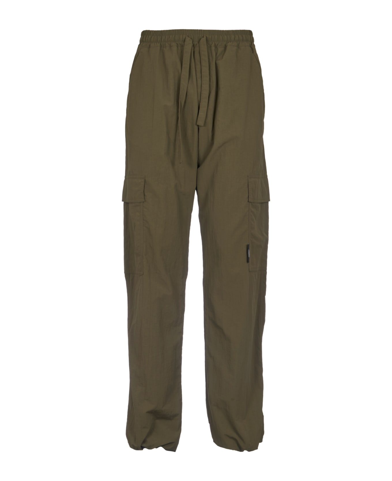 MSGM Cargo Lace-up Trousers - Green
