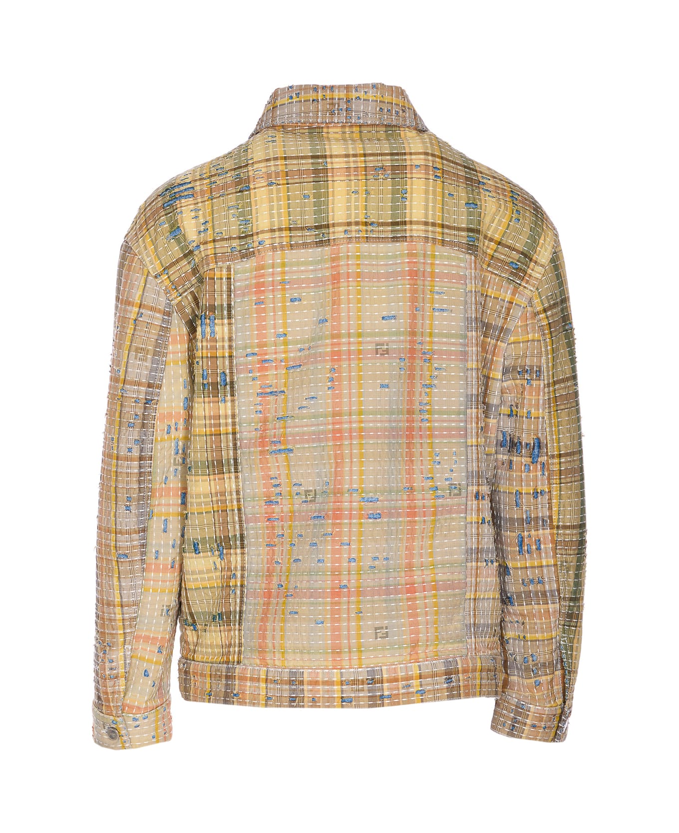 Fendi Patchwork Jeans Jacket - MultiColour