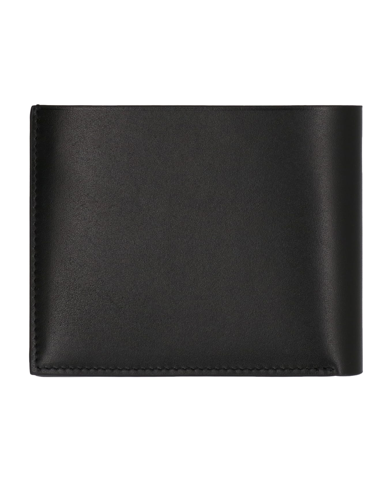 Jil Sander Leather Flap-over Wallet - BLACK