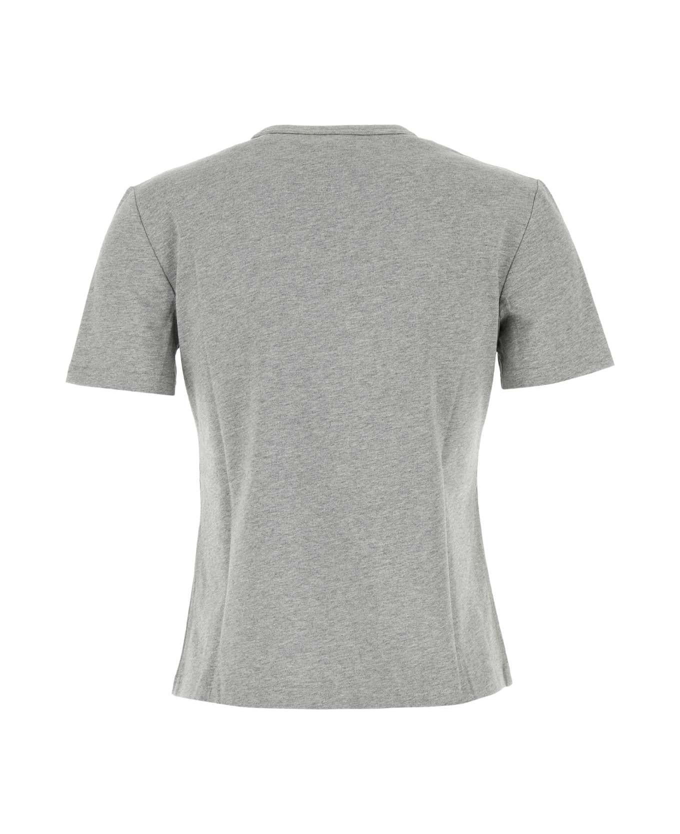 Tory Burch Logo Embellished Crewneck T-shirt - GRAYMELANGE