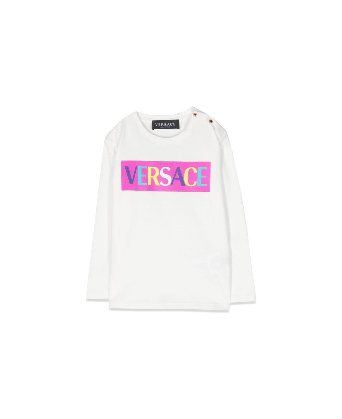 Versace Ml Logo T-shirt - WHITE