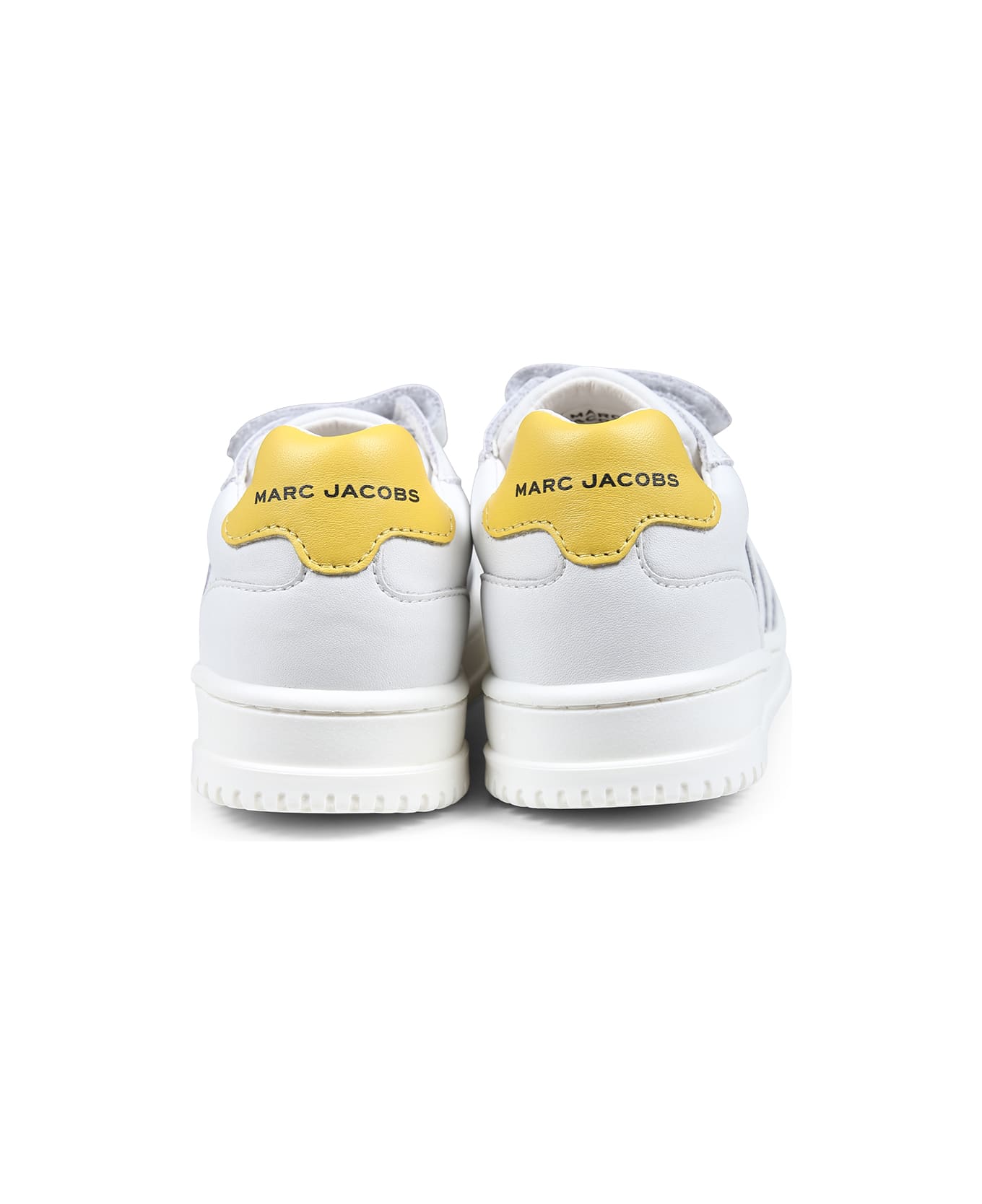 Marc Jacobs White Sneakers For Kids Wityh Logo - White