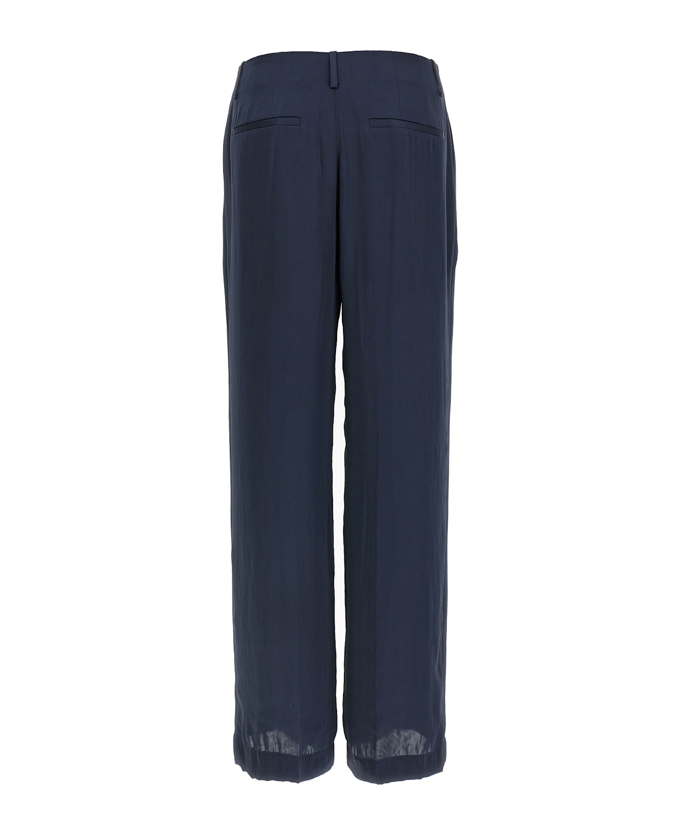 Theory Silk Effect Trousers - Blue
