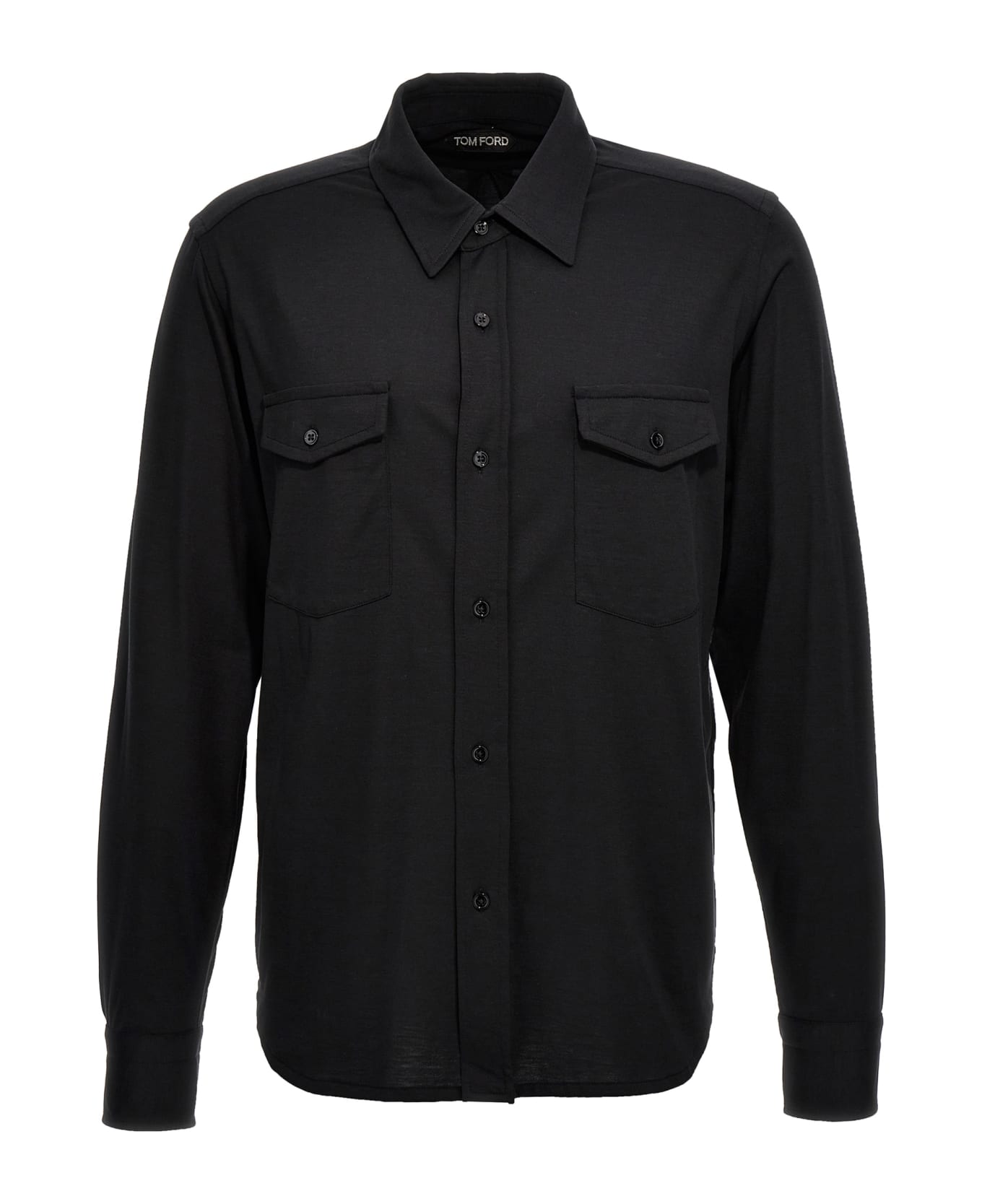 Tom Ford Silk Blend Shirt - Black  