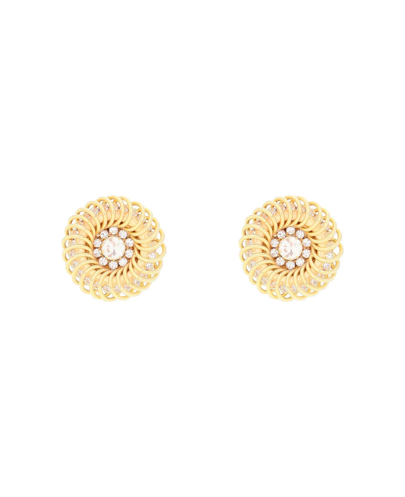 Alessandra Rich Spiral Earrings - CRY GOLD (Gold) イヤリング