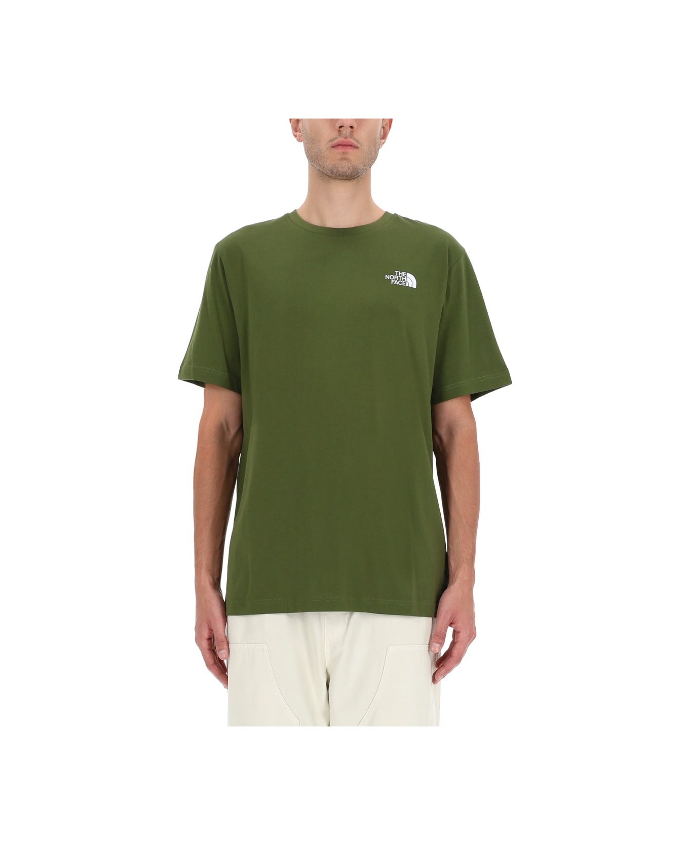 The North Face T-shirt With Logo - GREEN