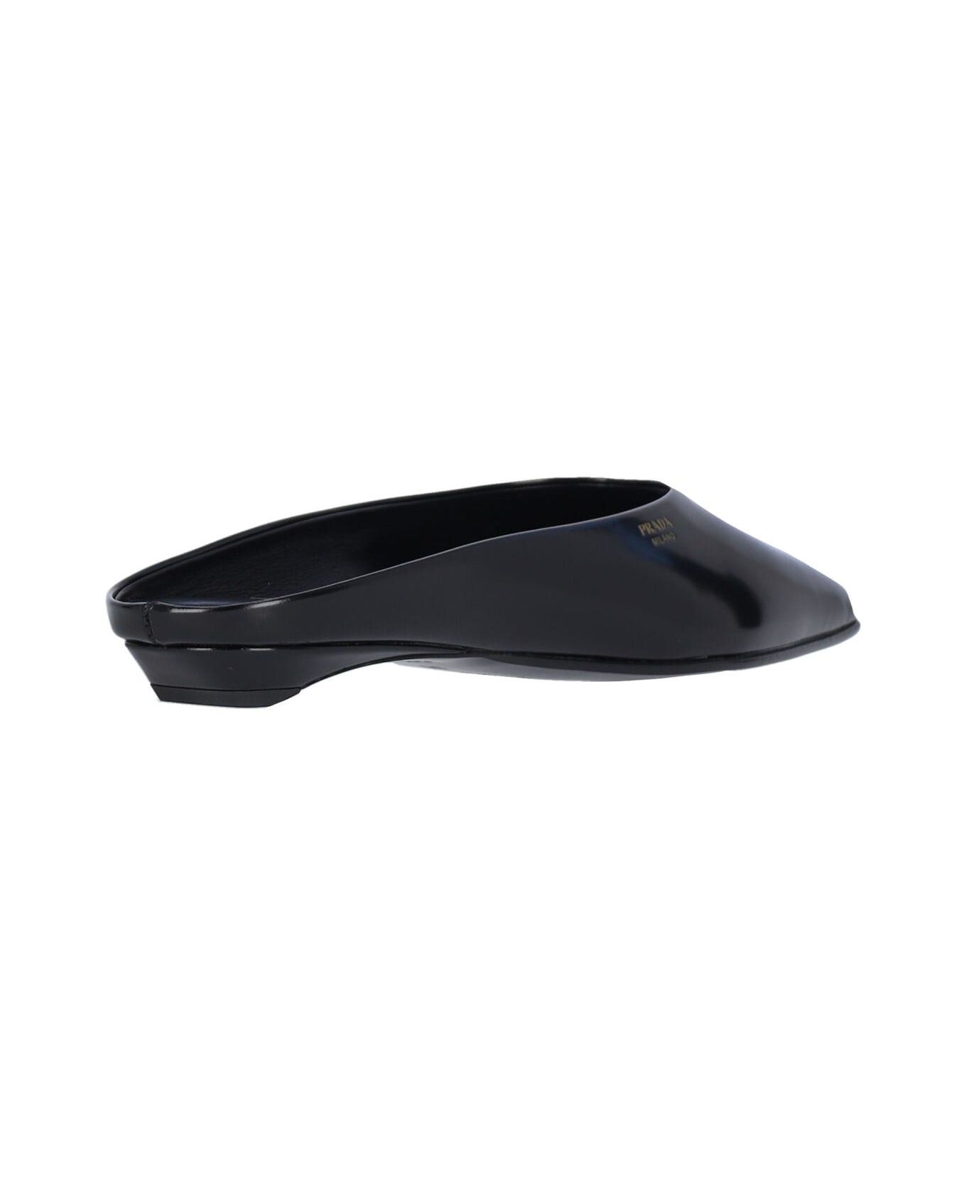Prada Logo Sabots - Black  