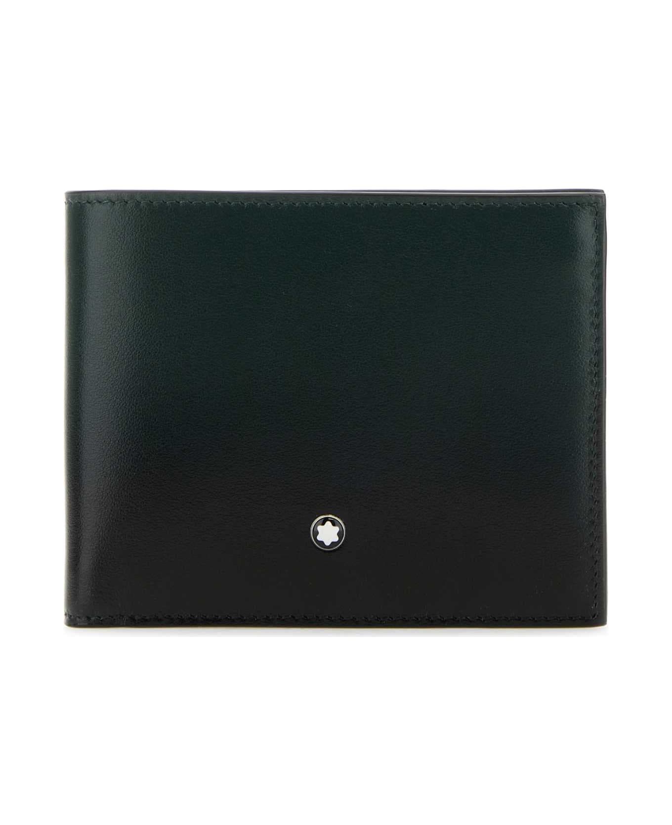 Montblanc Two-tone Leather Wallet - BRITISHGREEN