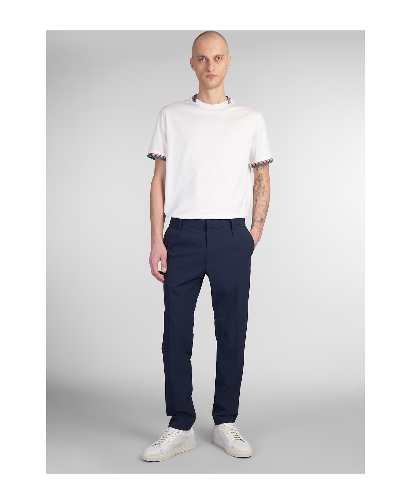 Paul Smith Pants In Blue Nylon - blue