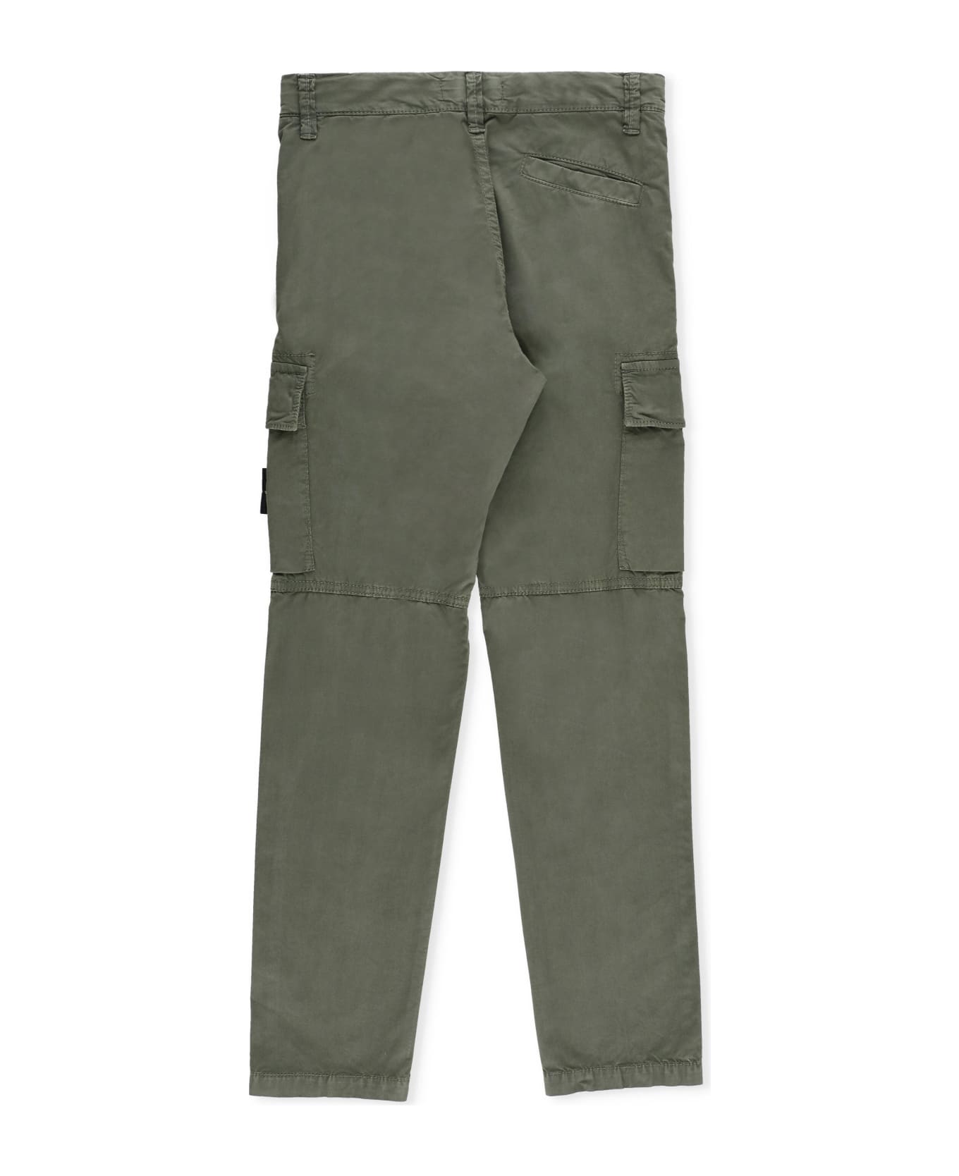 Stone Island Cotton Cargo Pants - Green