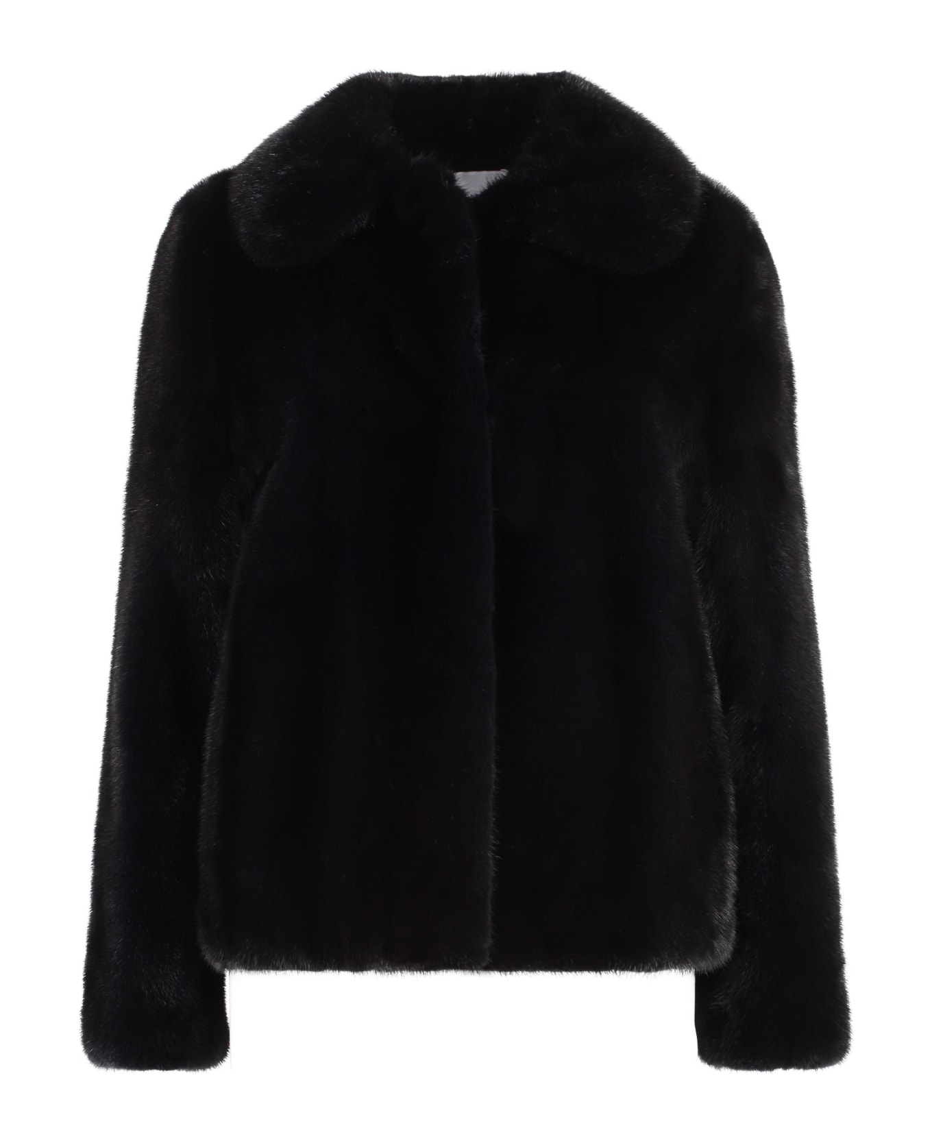 Yves Salomon Mink Fur - black