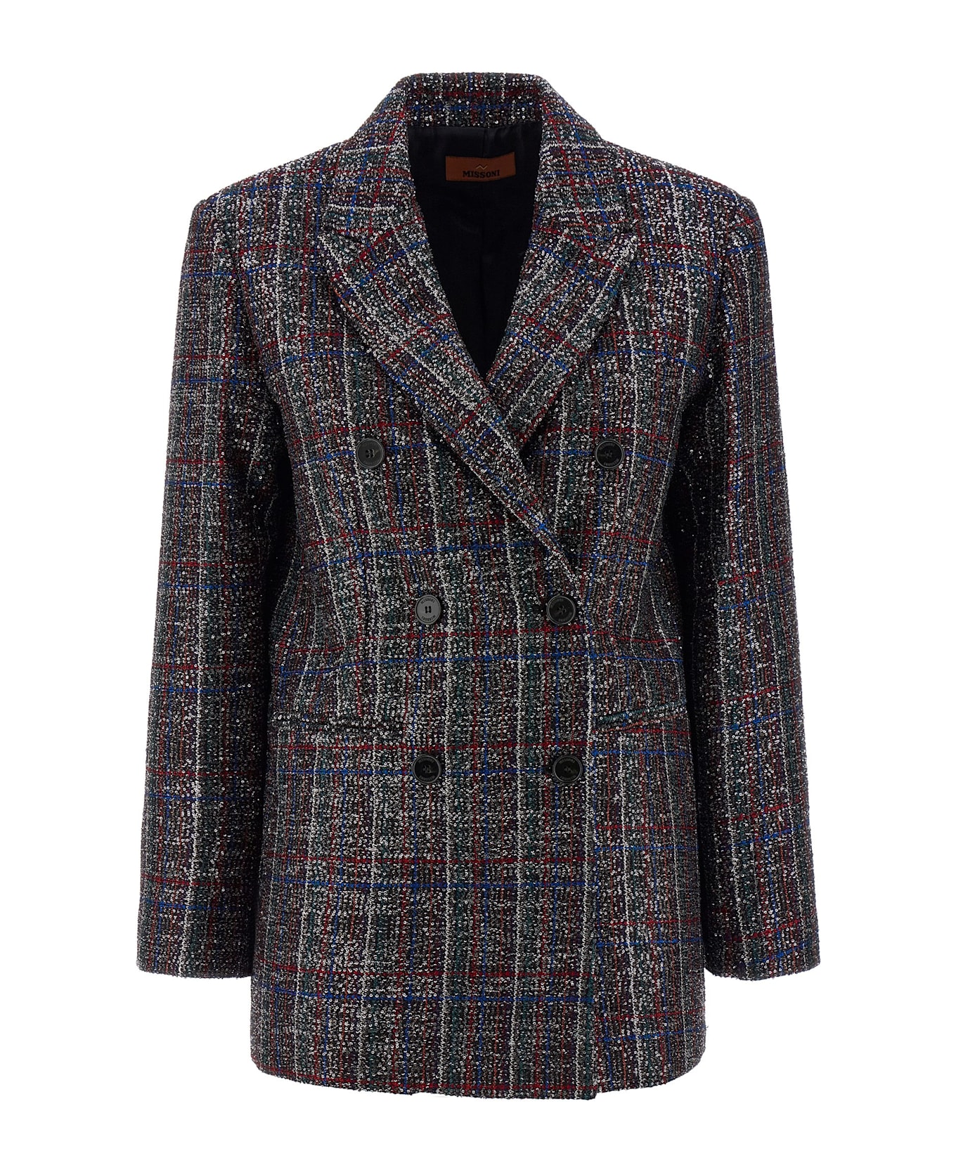 Missoni Sequin Tartan Blazer - Multicolor