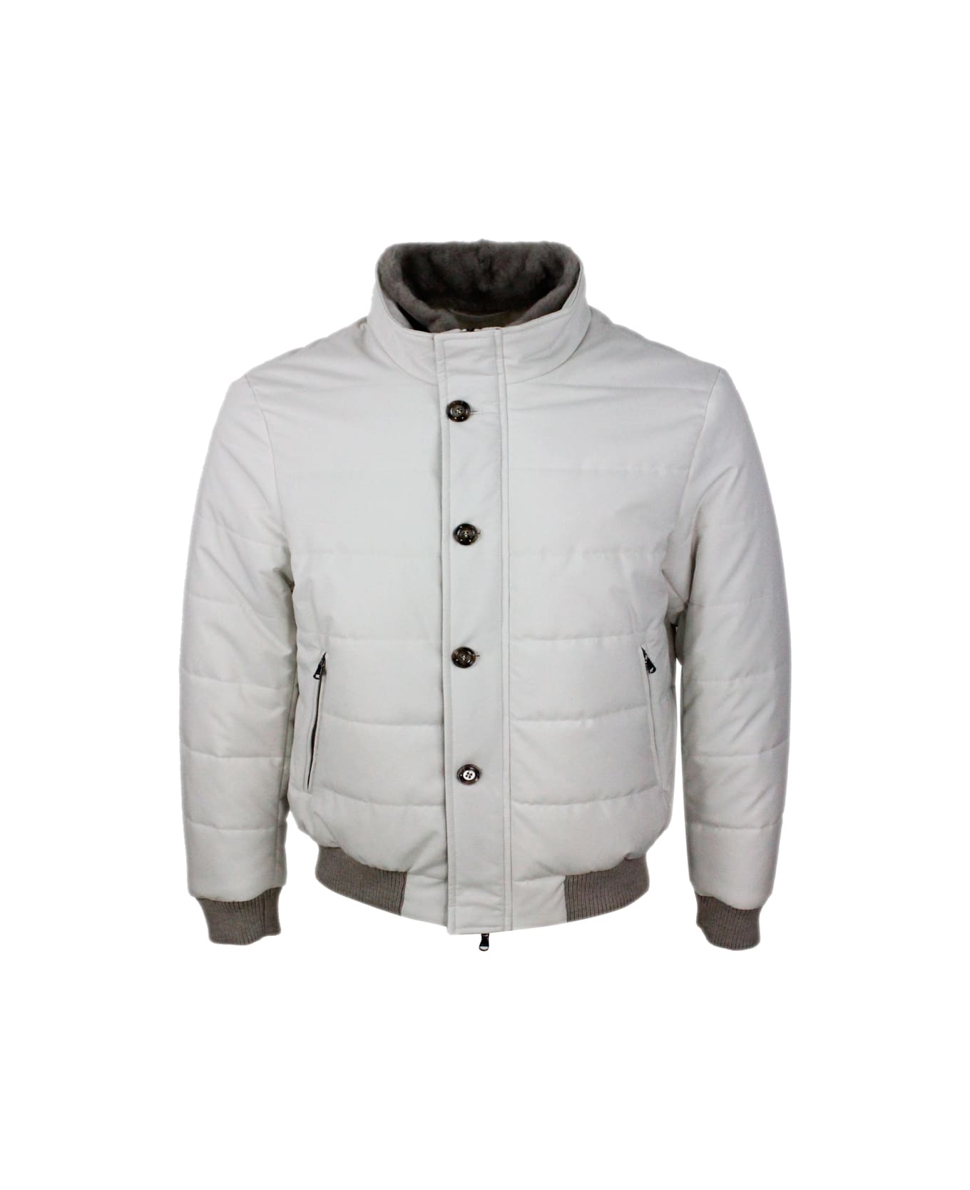 Barba Napoli Down Jacket - Cream