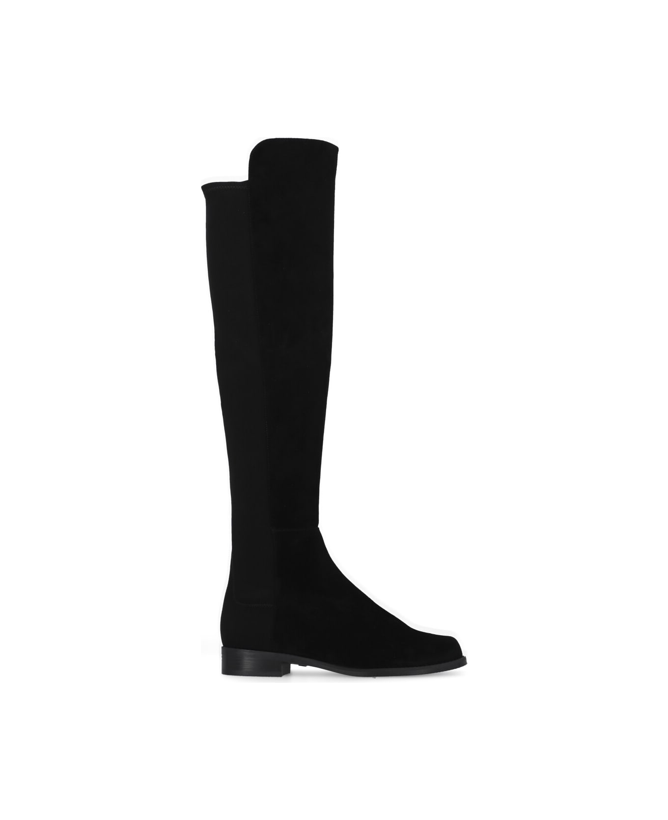 Stuart Weitzman Suede Leather Boots - Black