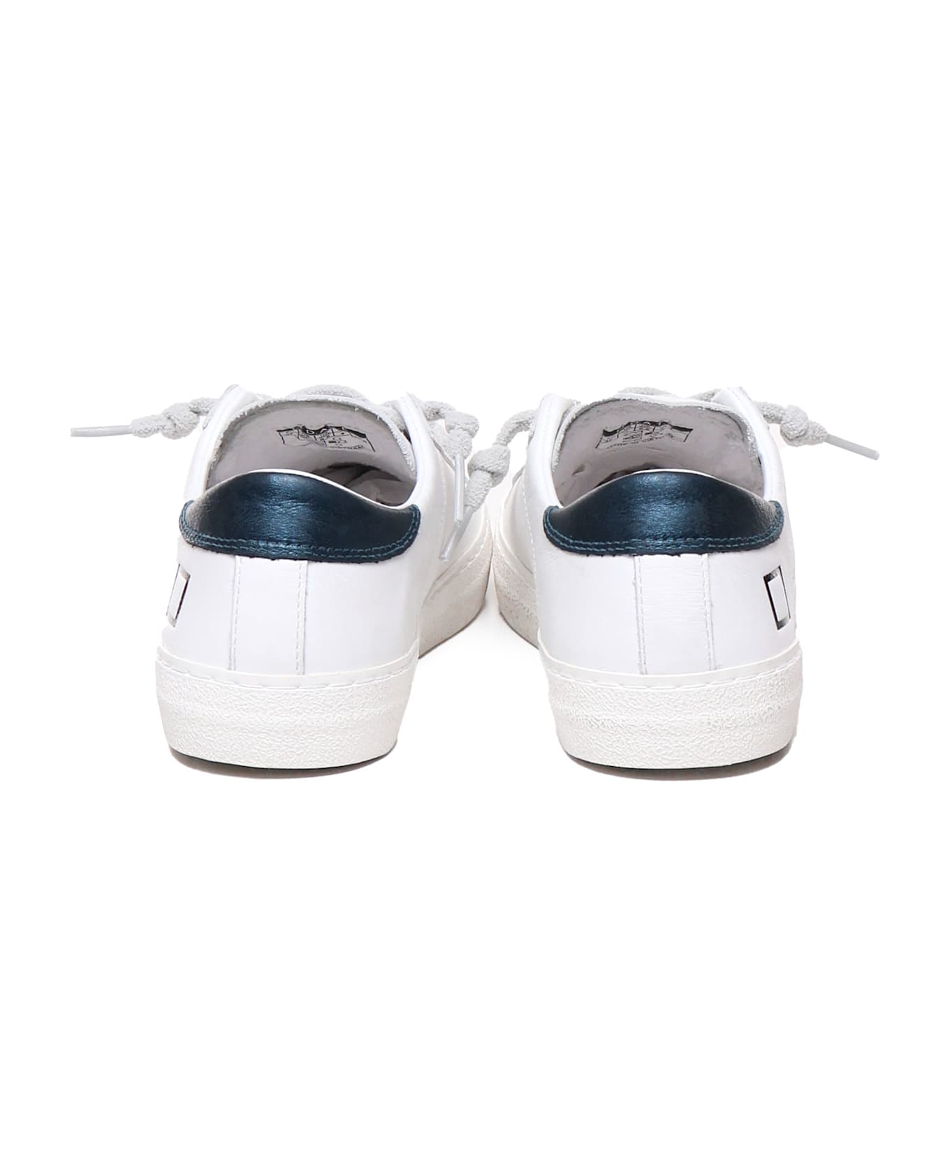 D.A.T.E. Sneakers Hill Low - WHITE-PETROL