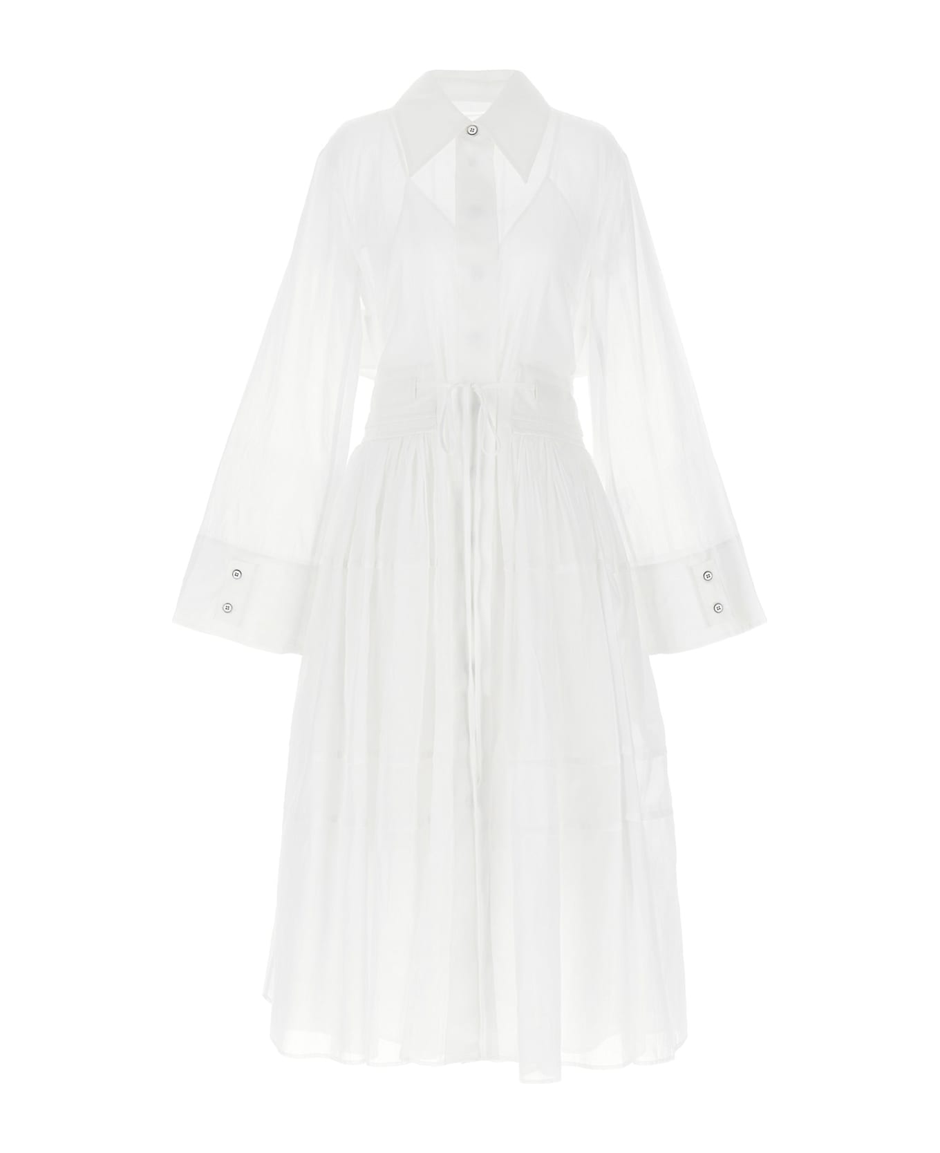 Jil Sander Chemisier Dress - White