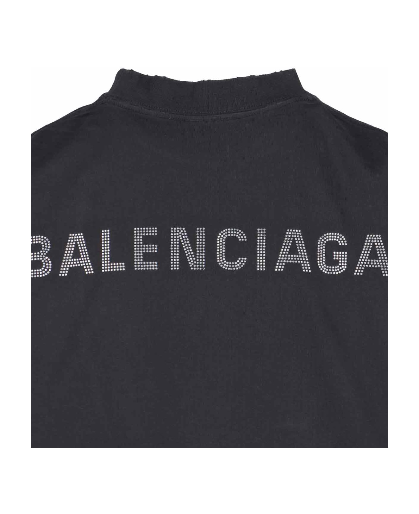 Balenciaga Retro Logo T-shirt - Black