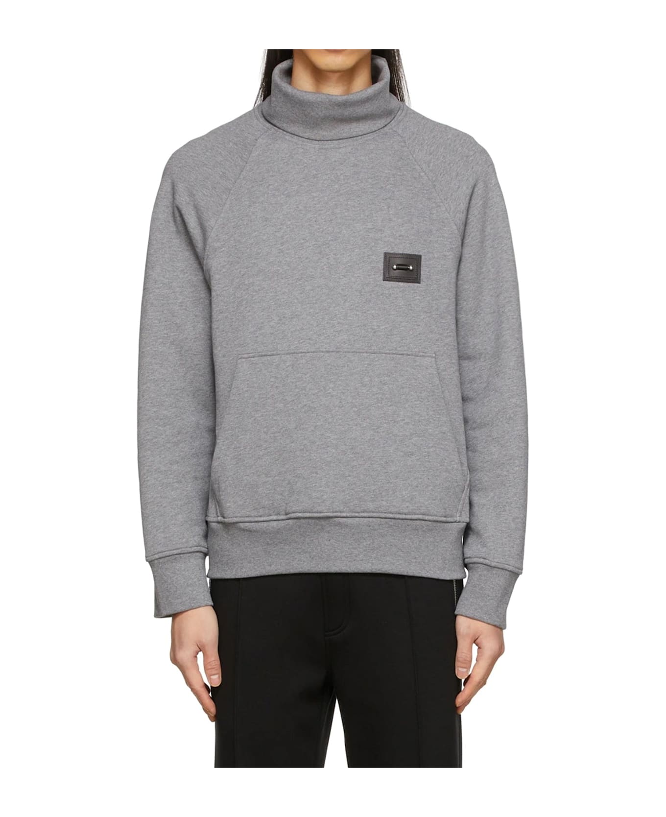 Neil Barrett Jewel Turtleneck Sweatshirt - Gray