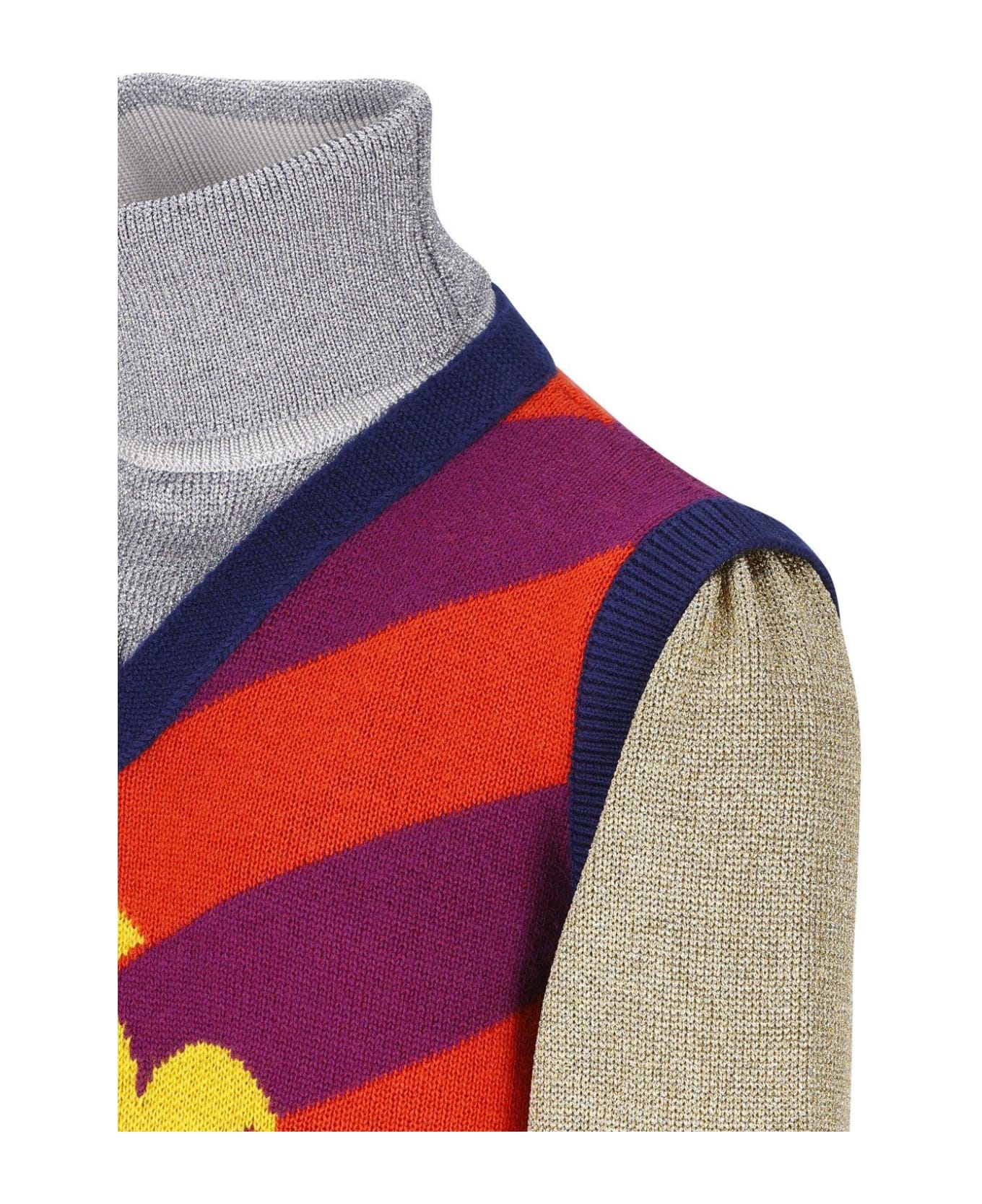 Gucci Striped Jacquard Knitted Sweater - Multicolor