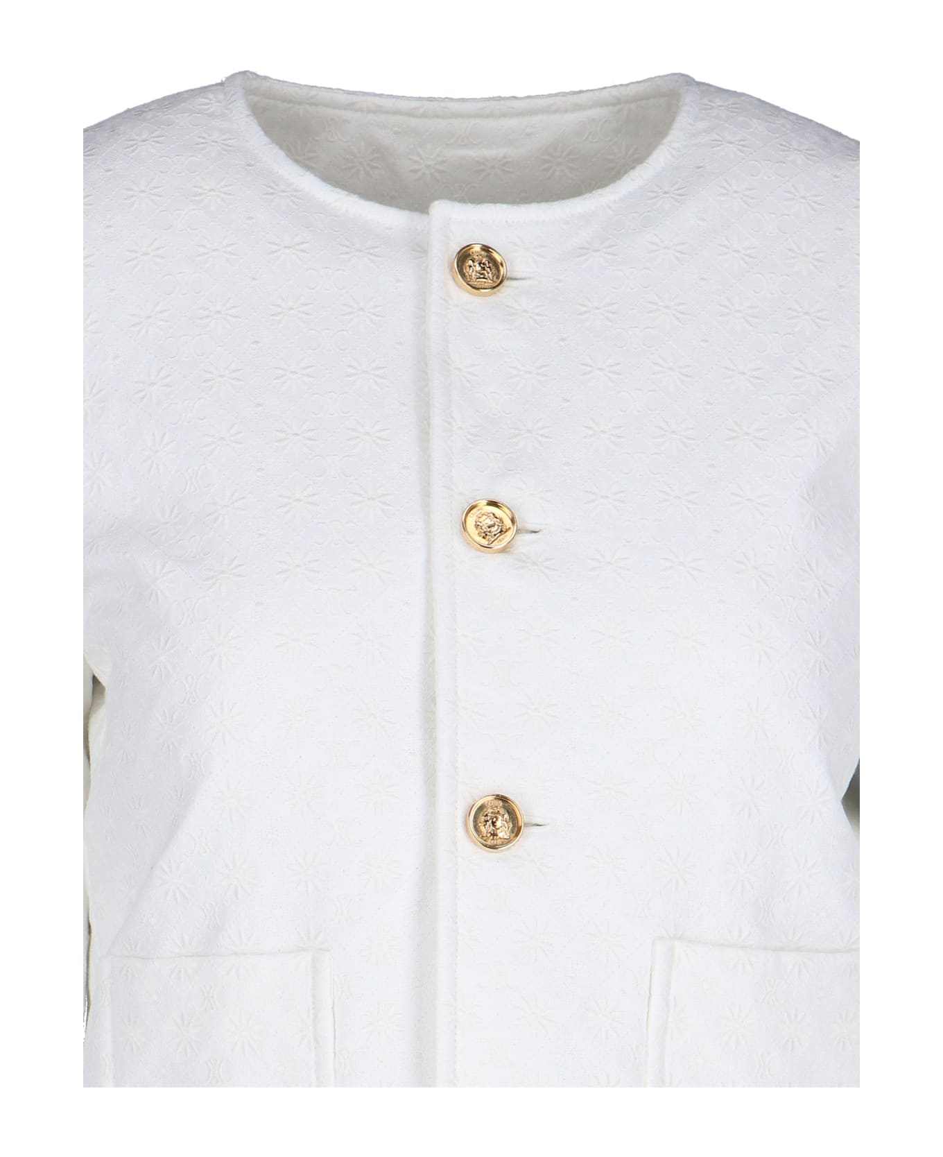 Celine Quilted Jacket "chelsea" - White