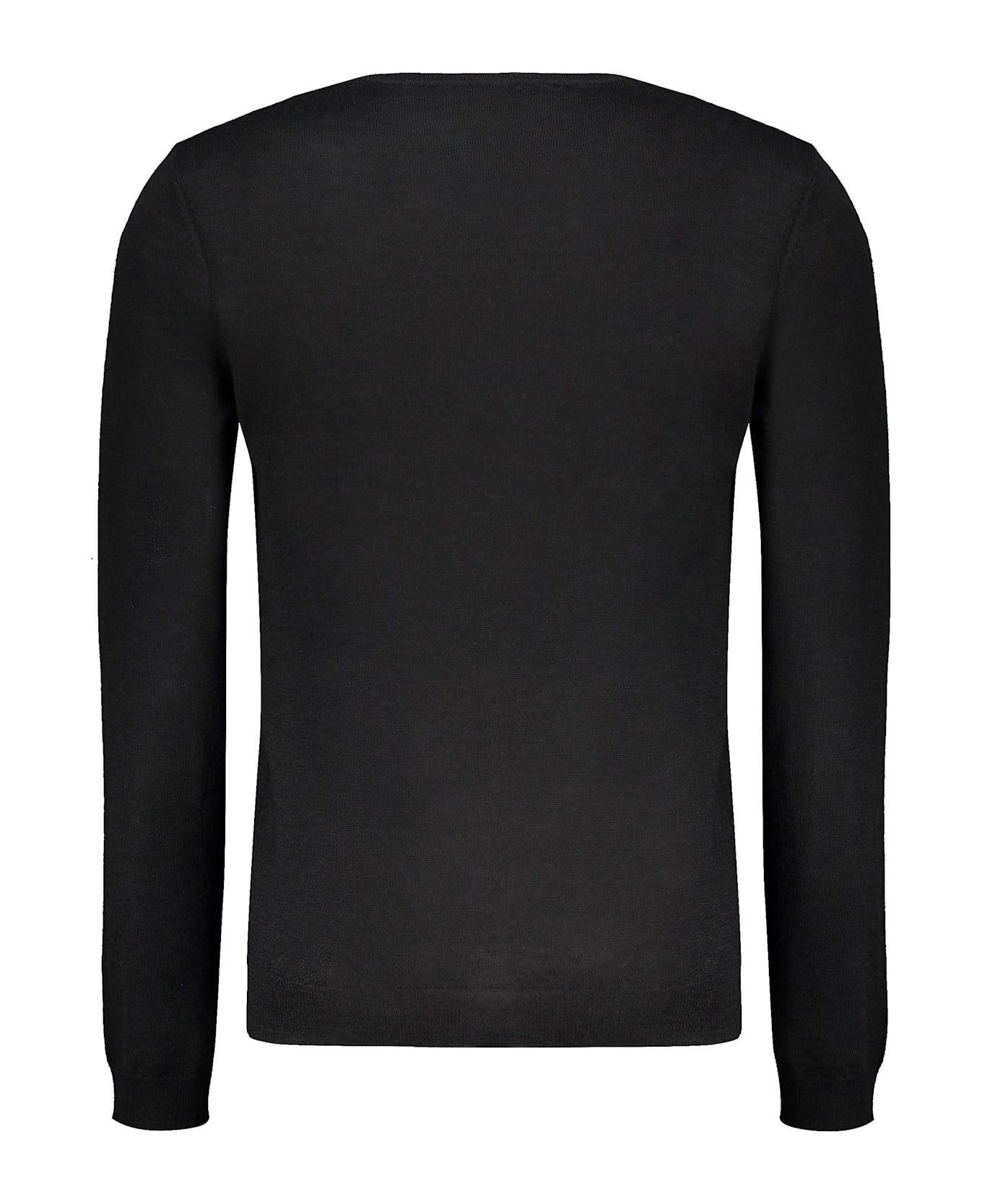 Valentino Garavani Long Sleeve Crew-neck Sweater - black