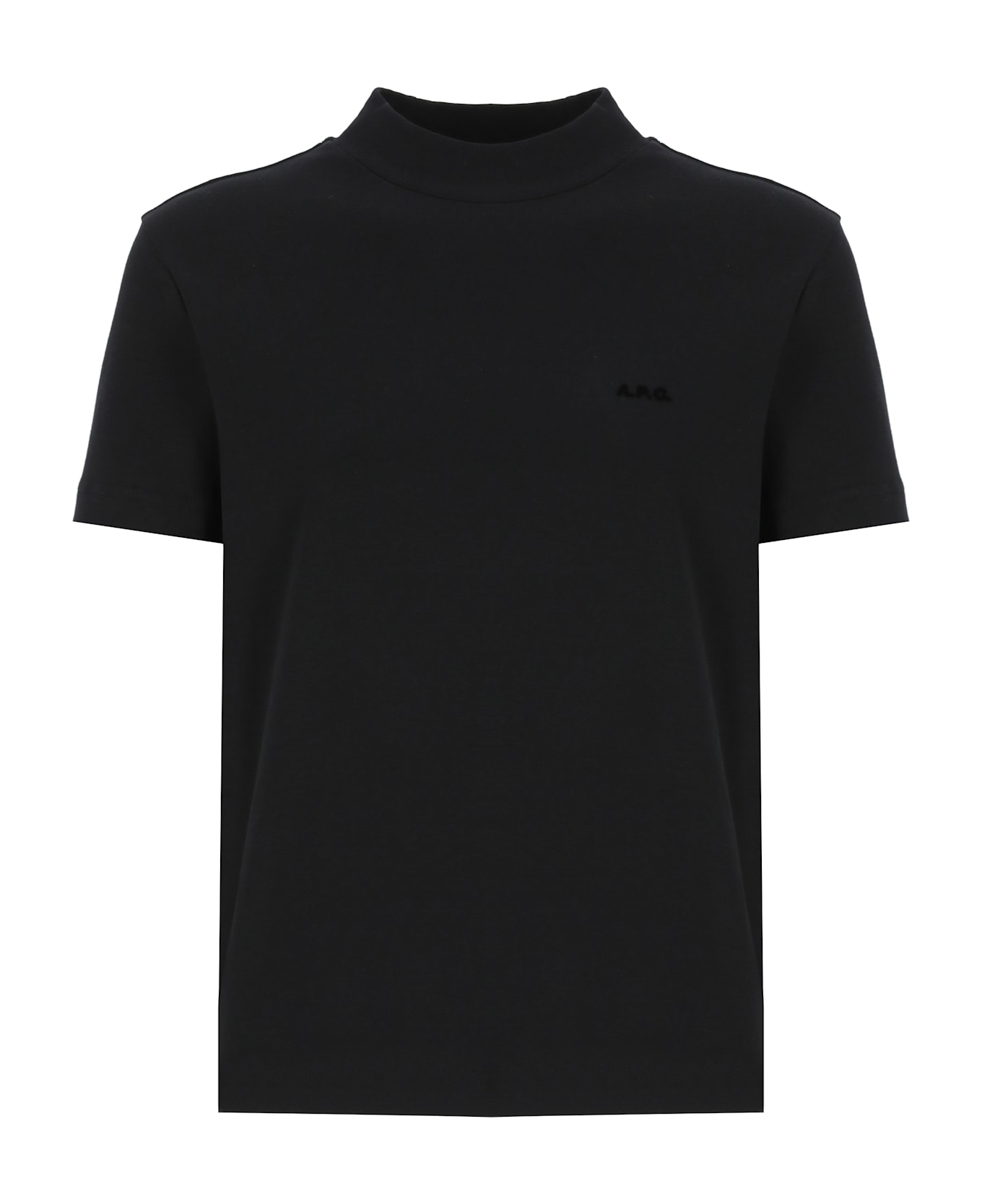 A.P.C. T-shirt With Logo - Black