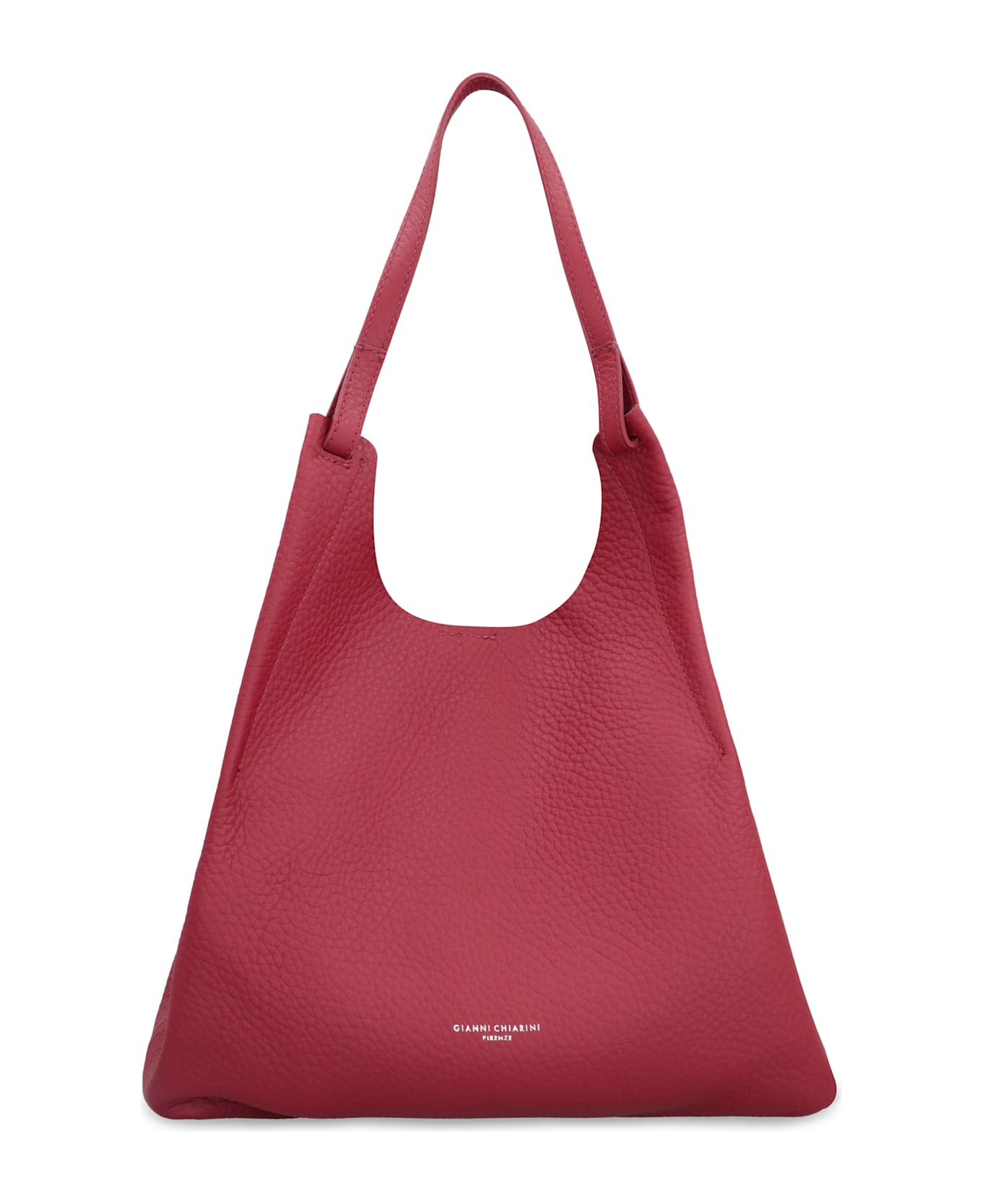 Gianni Chiarini Dua Leather Handbag - Red-purple or grape