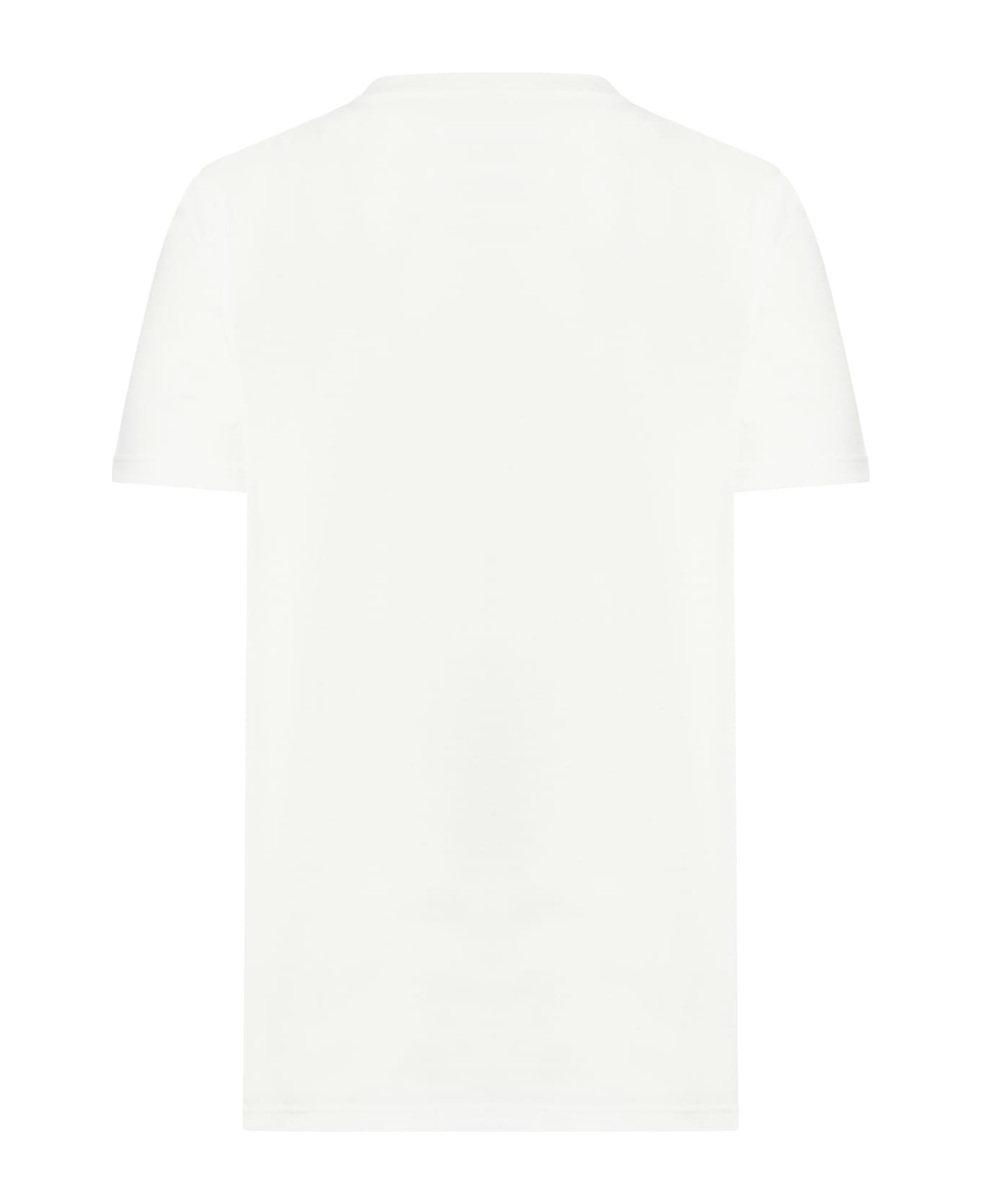 Jil Sander Crew Neck Short Sleeves T-shirt With Printed Logo On Chest - Porcelain シャツ