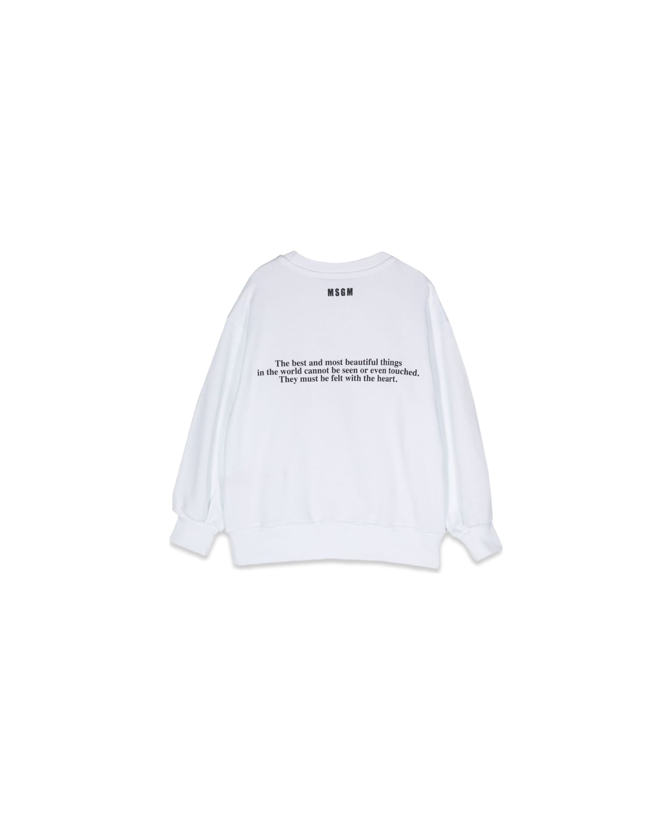 MSGM Over Sweatshirt - WHITE