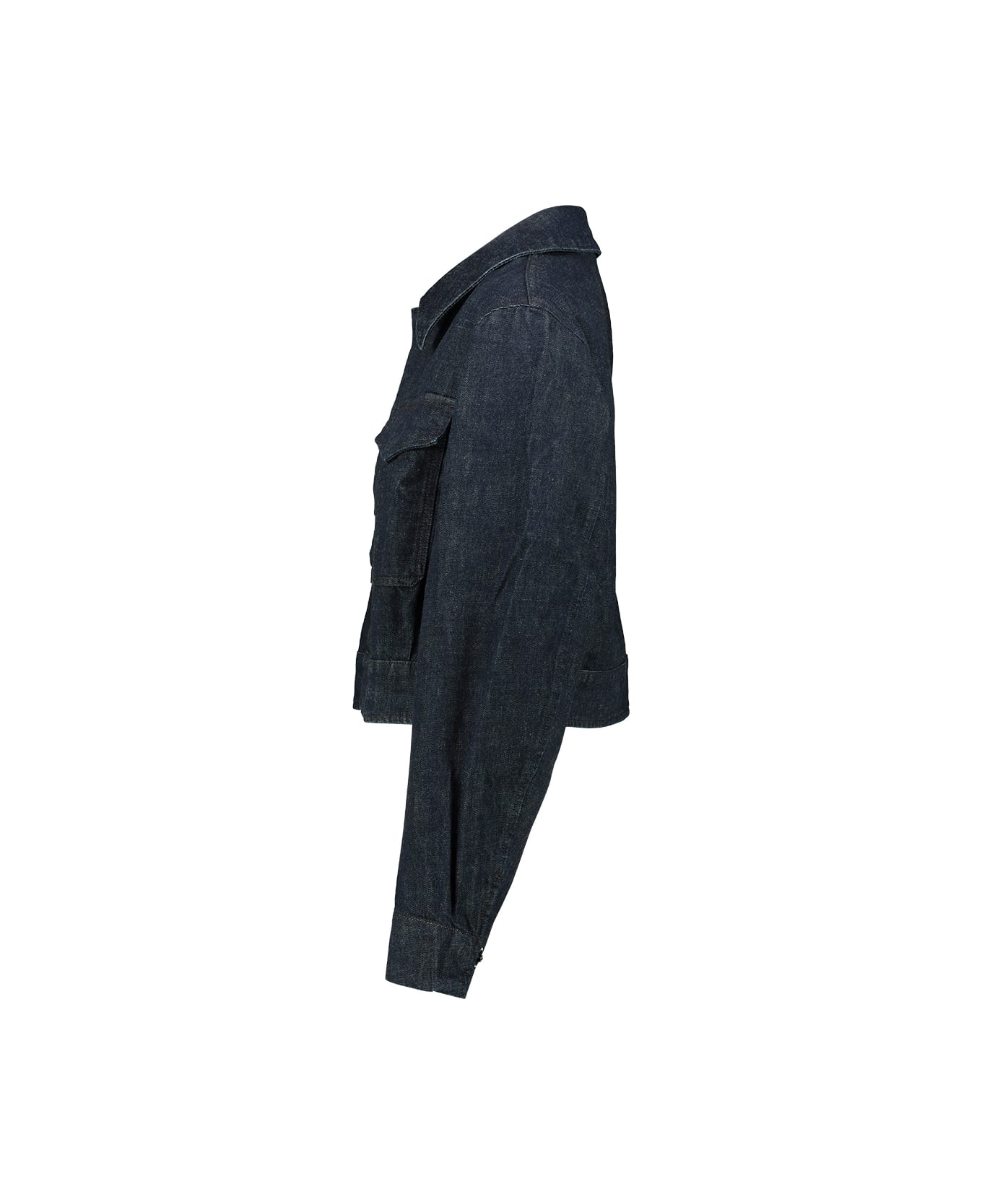 Lemaire Two Pocket Cropped Jacket - Indigo