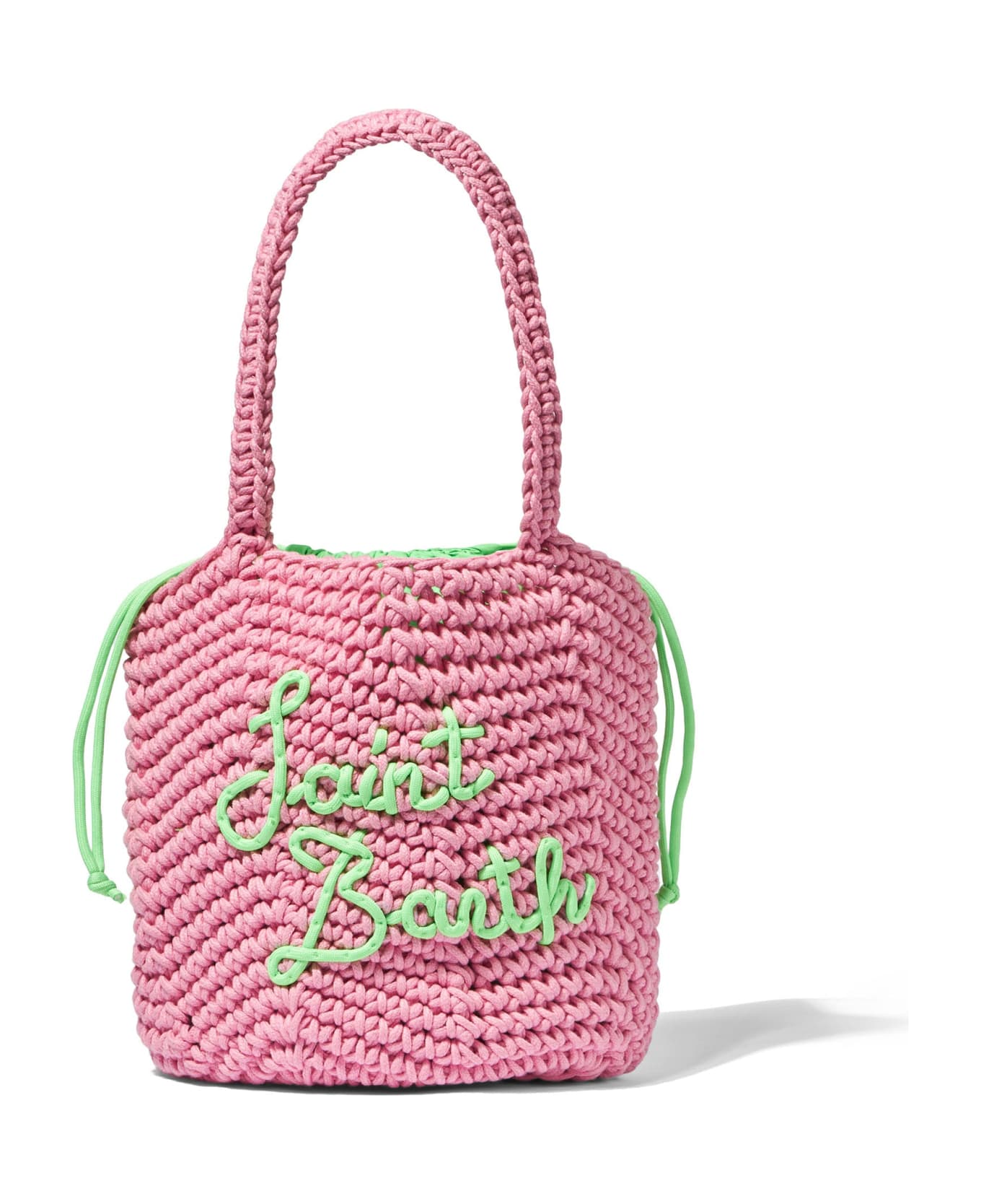 MC2 Saint Barth Rope Pink Crochet Shoulder Bag - PINK トートバッグ