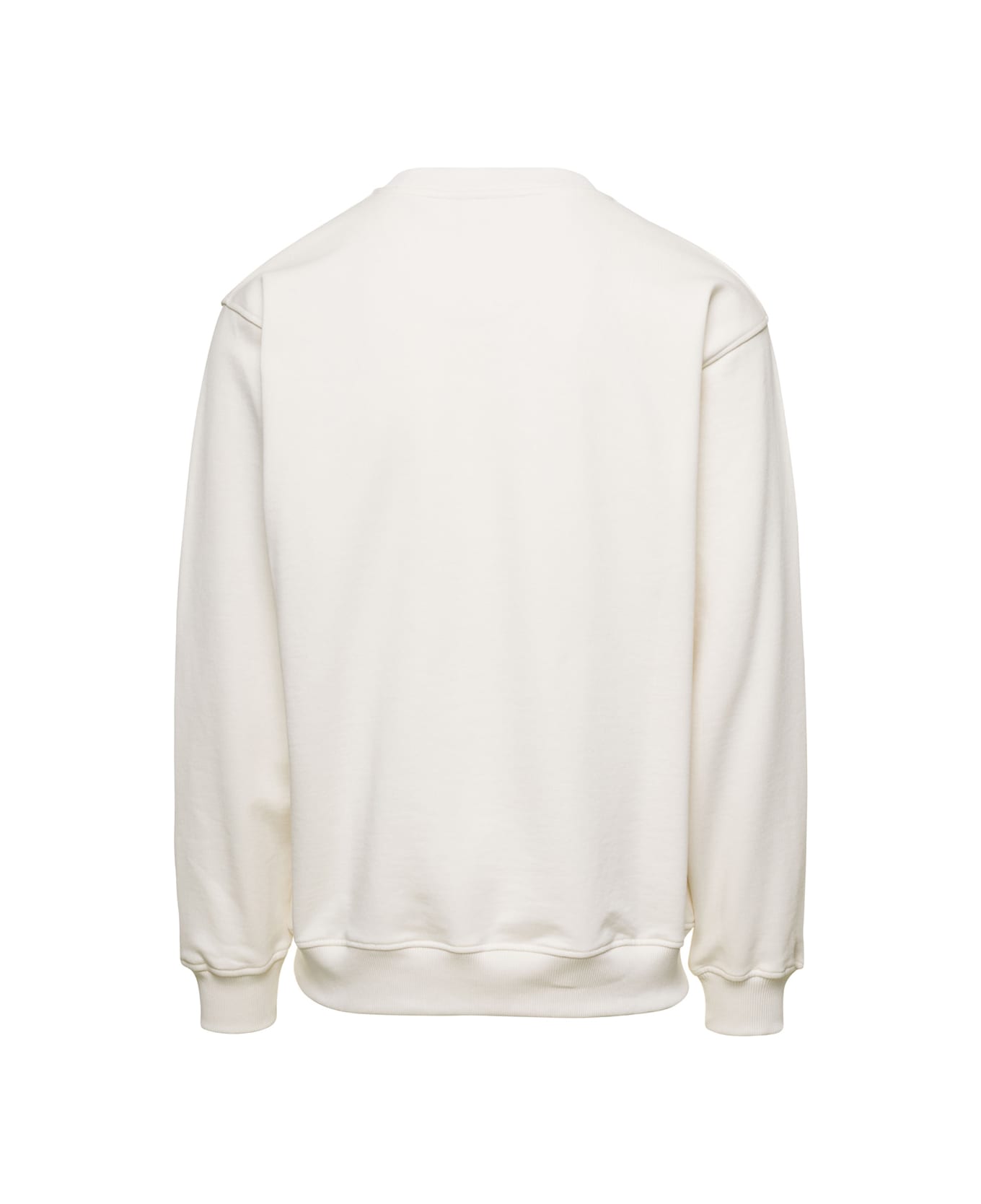Drôle de Monsieur White 'le Sweatshirt Pinceaux' With Logo In Cotton Man - White