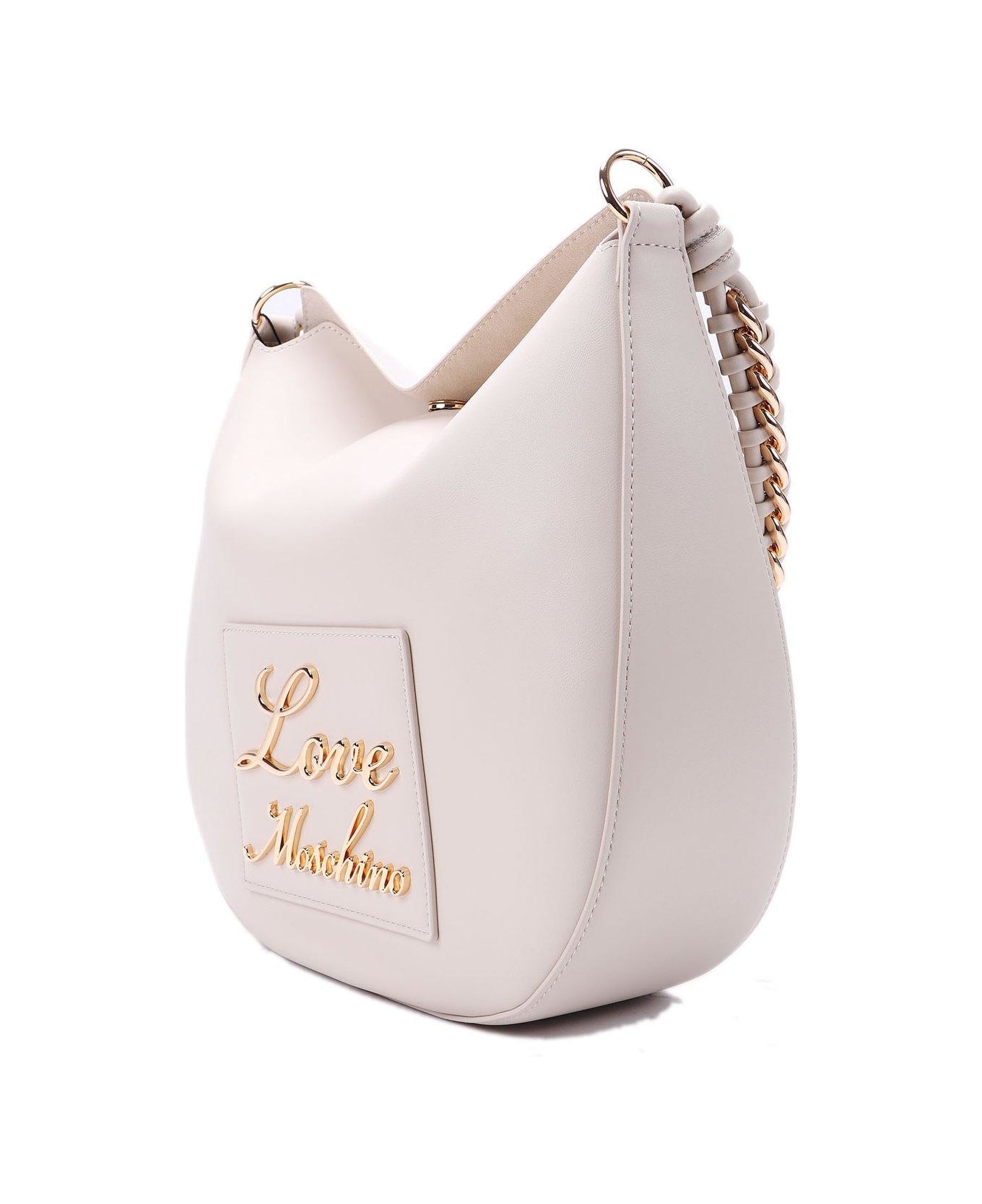 Love Moschino Logo-lettering Magnetic Fastened Shoulder Bag - Avorio