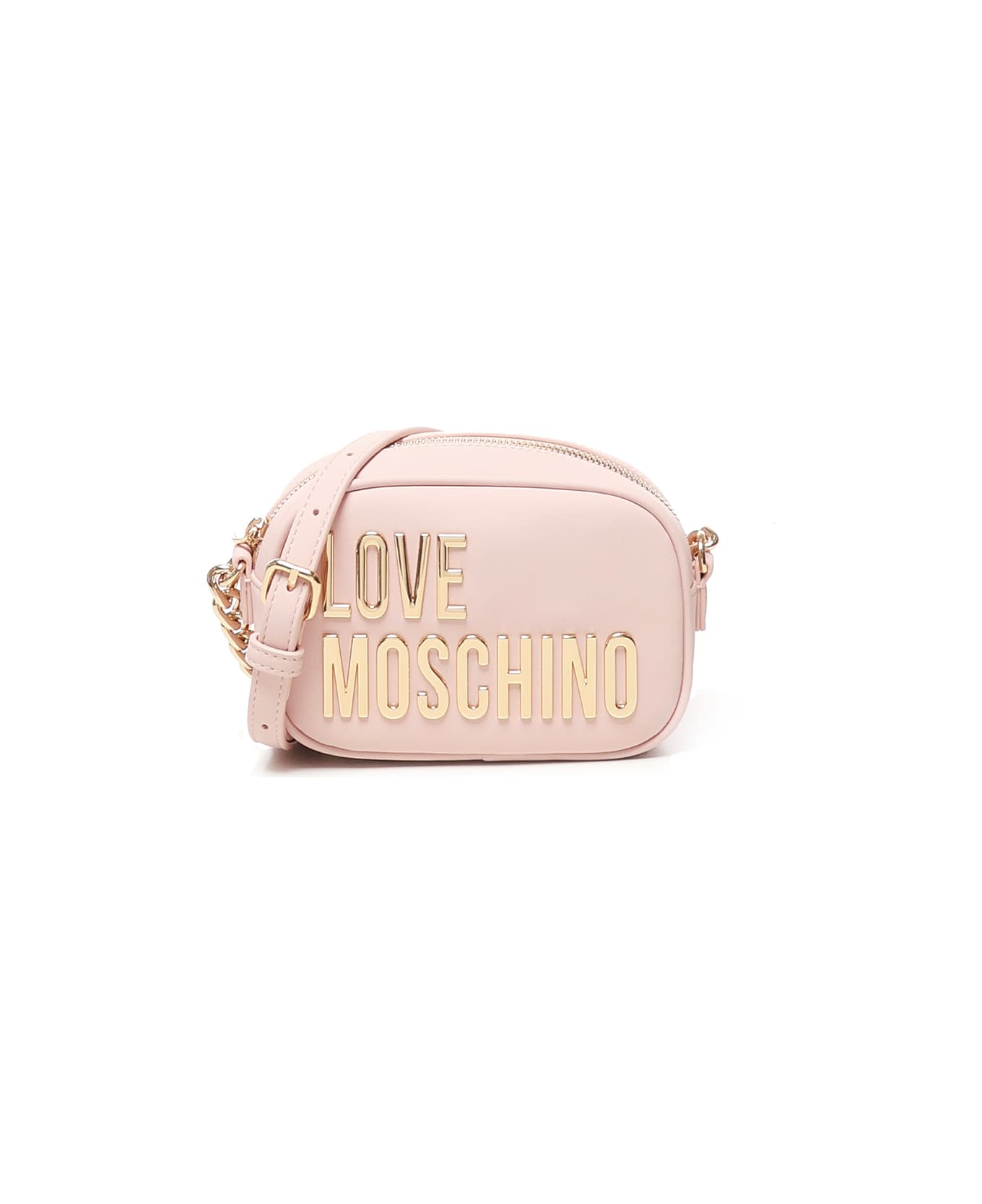 Love Moschino Crossbody Bag With Logo - Pink