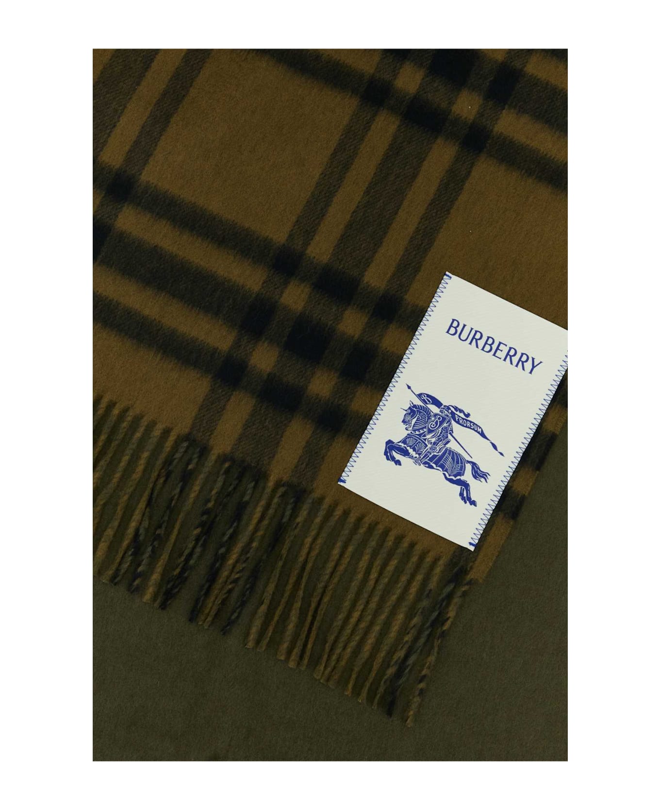 Burberry Embroidered Cashmere Reversible Scarf - CAMP