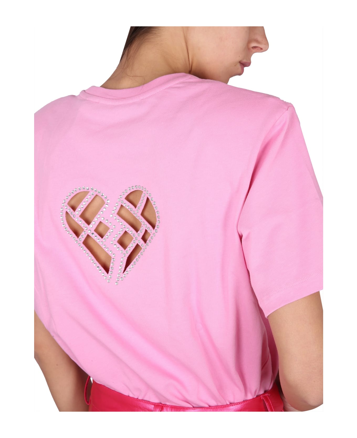 Rotate by Birger Christensen T-shirt With Logo - Begonia Pink