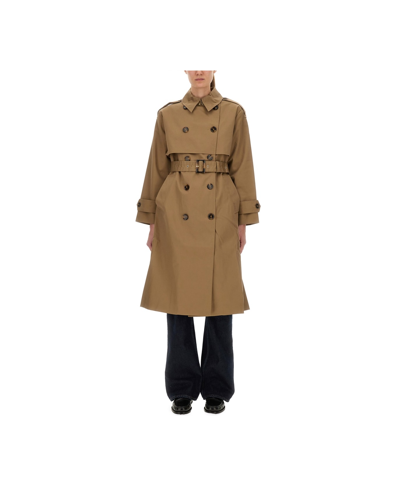 Barbour "aoife" Rain Trench Coat - BEIGE