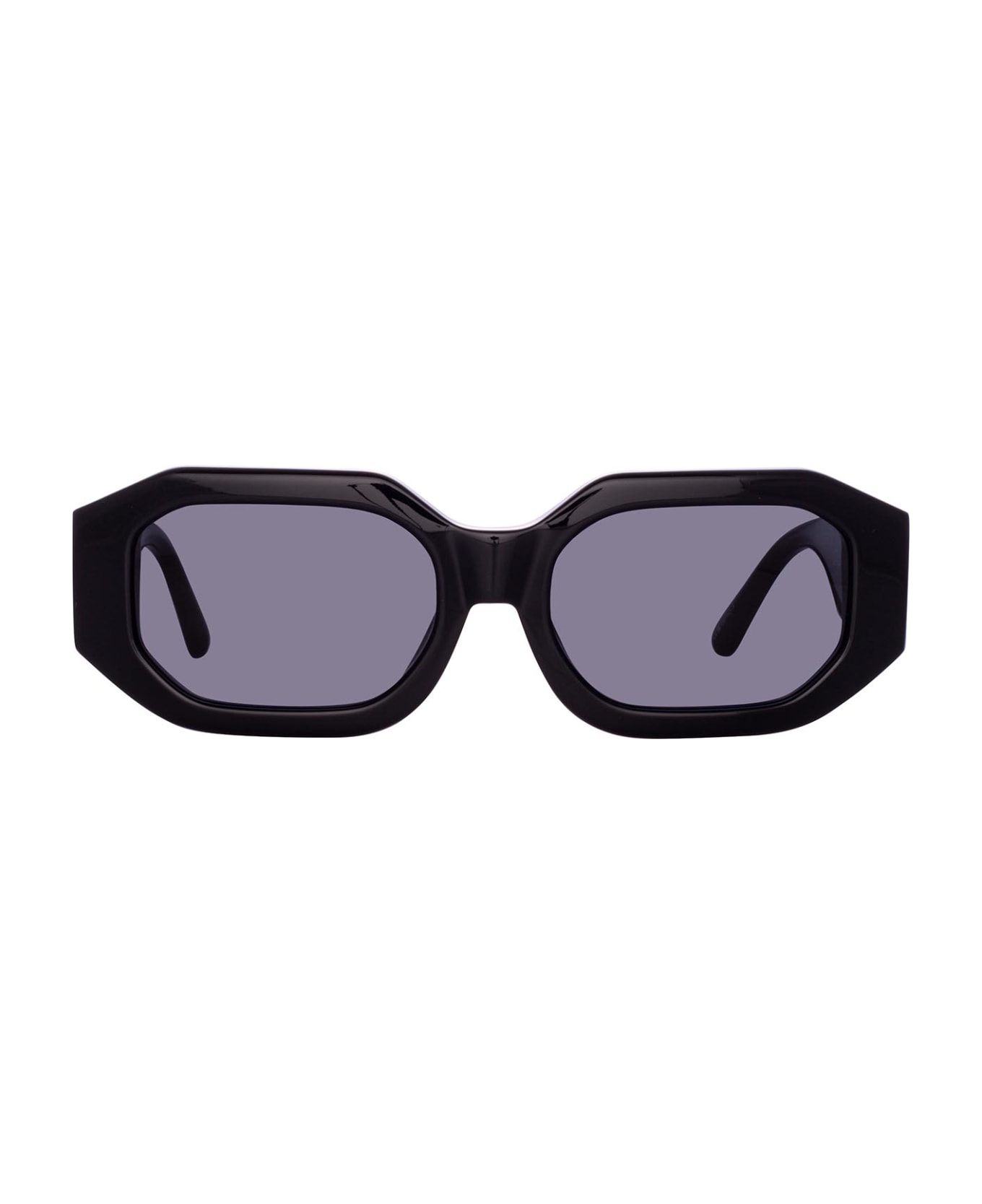 Linda Farrow Attico45 Black / Silver Sunglasses - Black / Silver