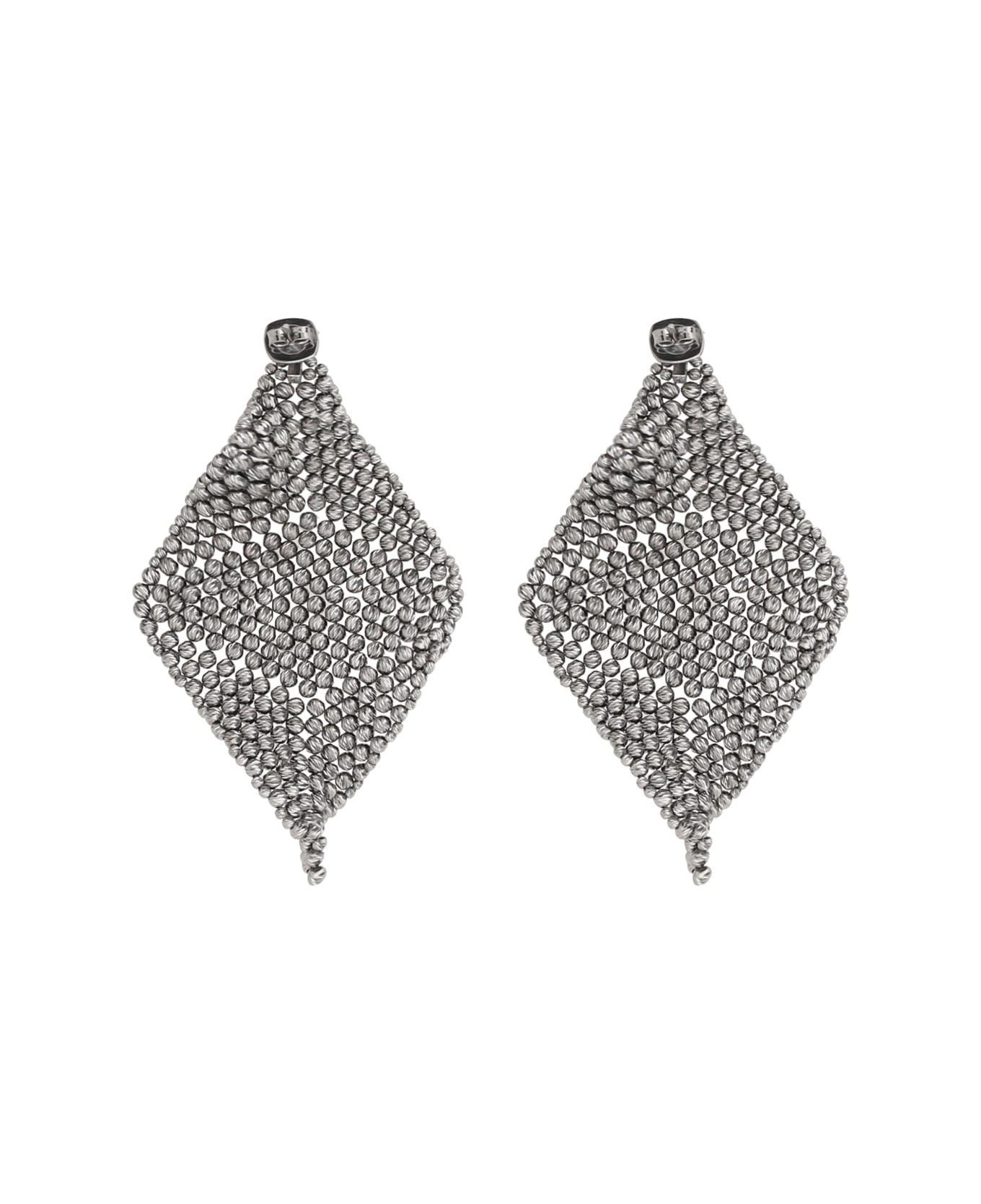 Brunello Cucinelli Sculptured Earrings - Rodio Nero