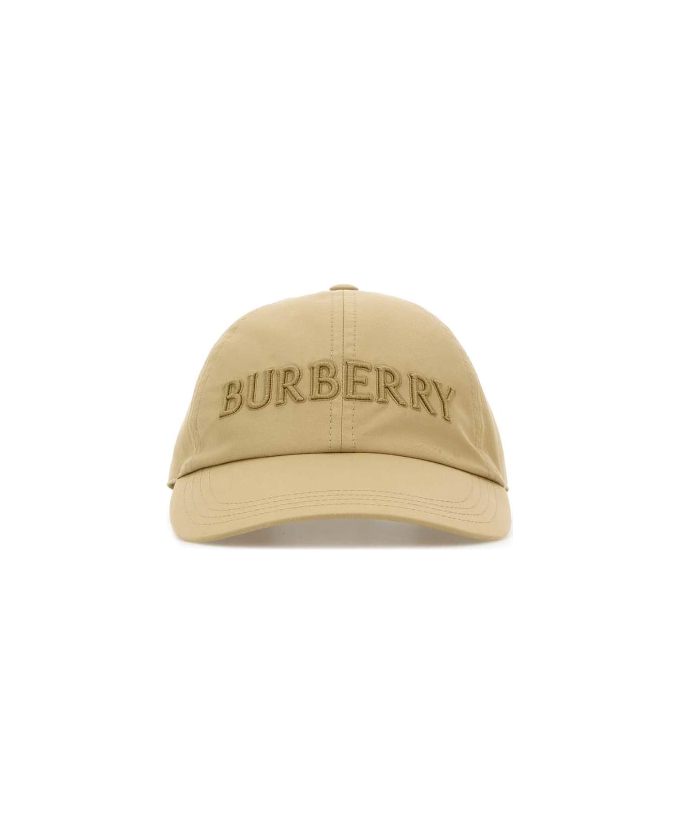 Burberry Beige Cotton Baseball Cap - FLAX