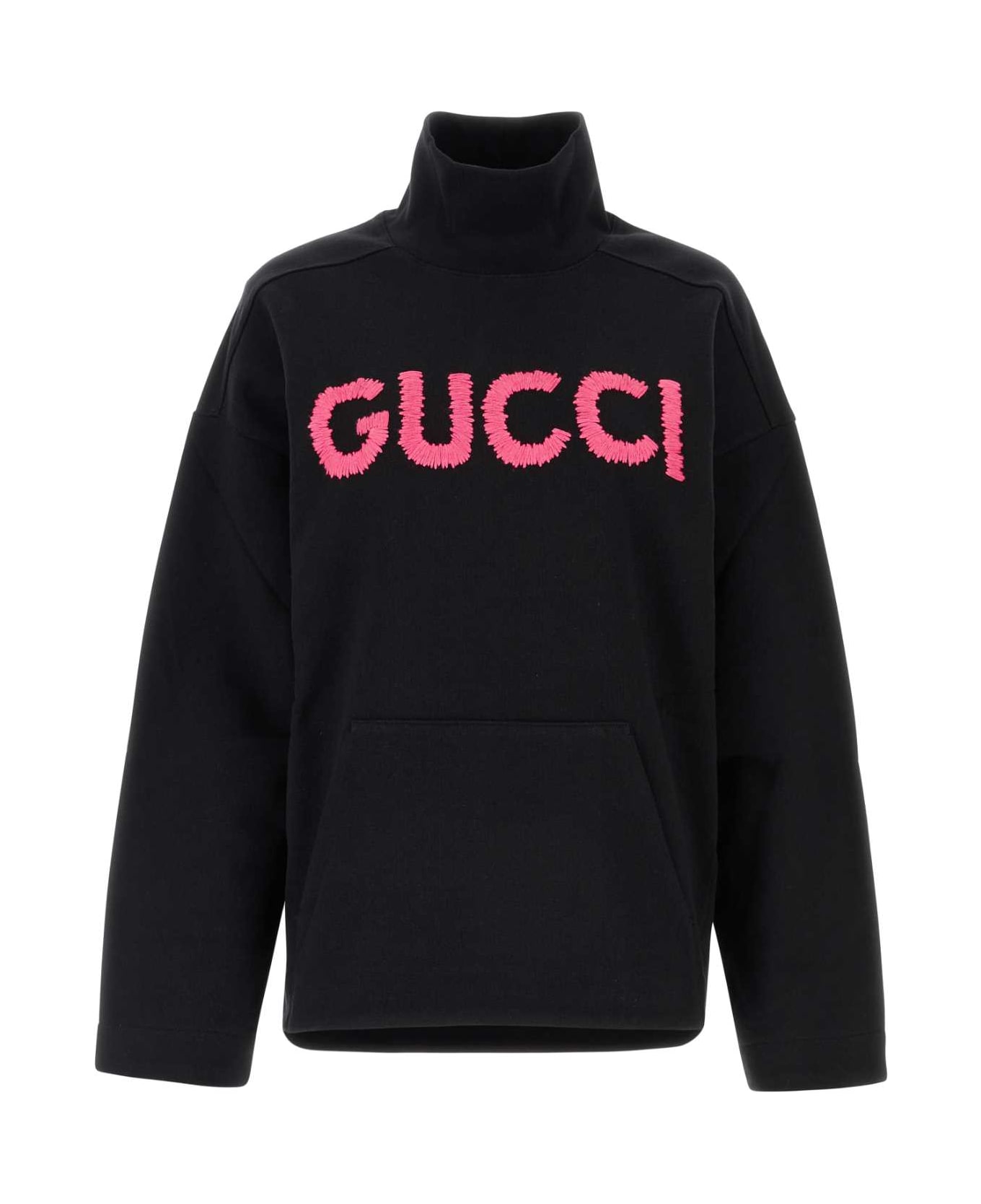 Gucci Black Cotton Oversize Sweatshirt - BLACKMIX