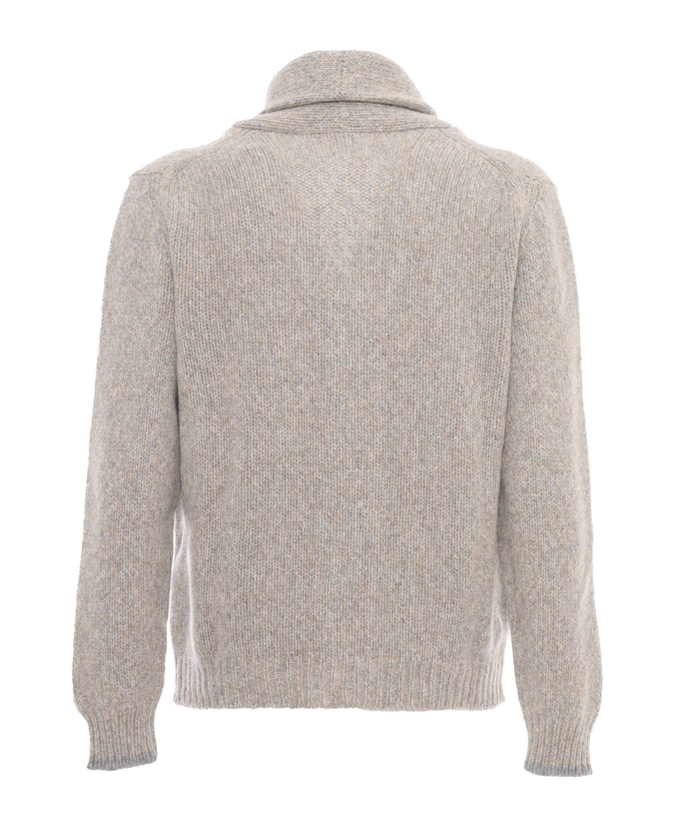 Fedeli Button Cardigan L/s Knitted Sweater Man - MULTICOLOR