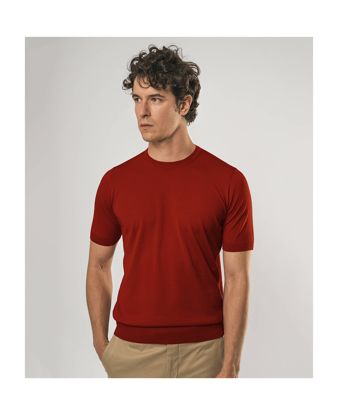 Larusmiani Crewneck Roquebrune T-Shirt - Red